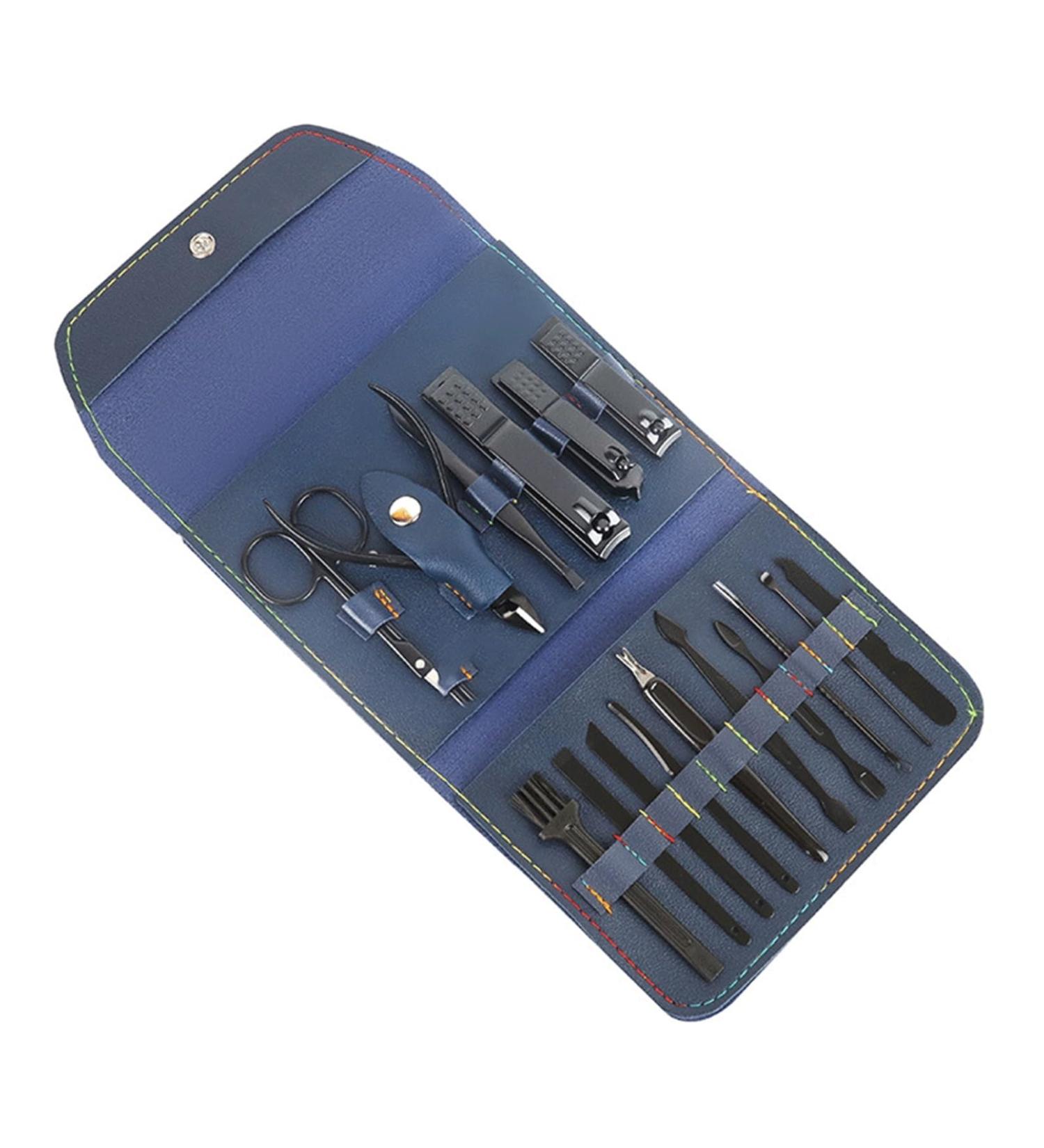ZSLBMD Manicure Tool Set Nail Clipper Set 16 Nail Clippers Nail Clippers Light Grey Svart - Buy Online on GoSupps.com