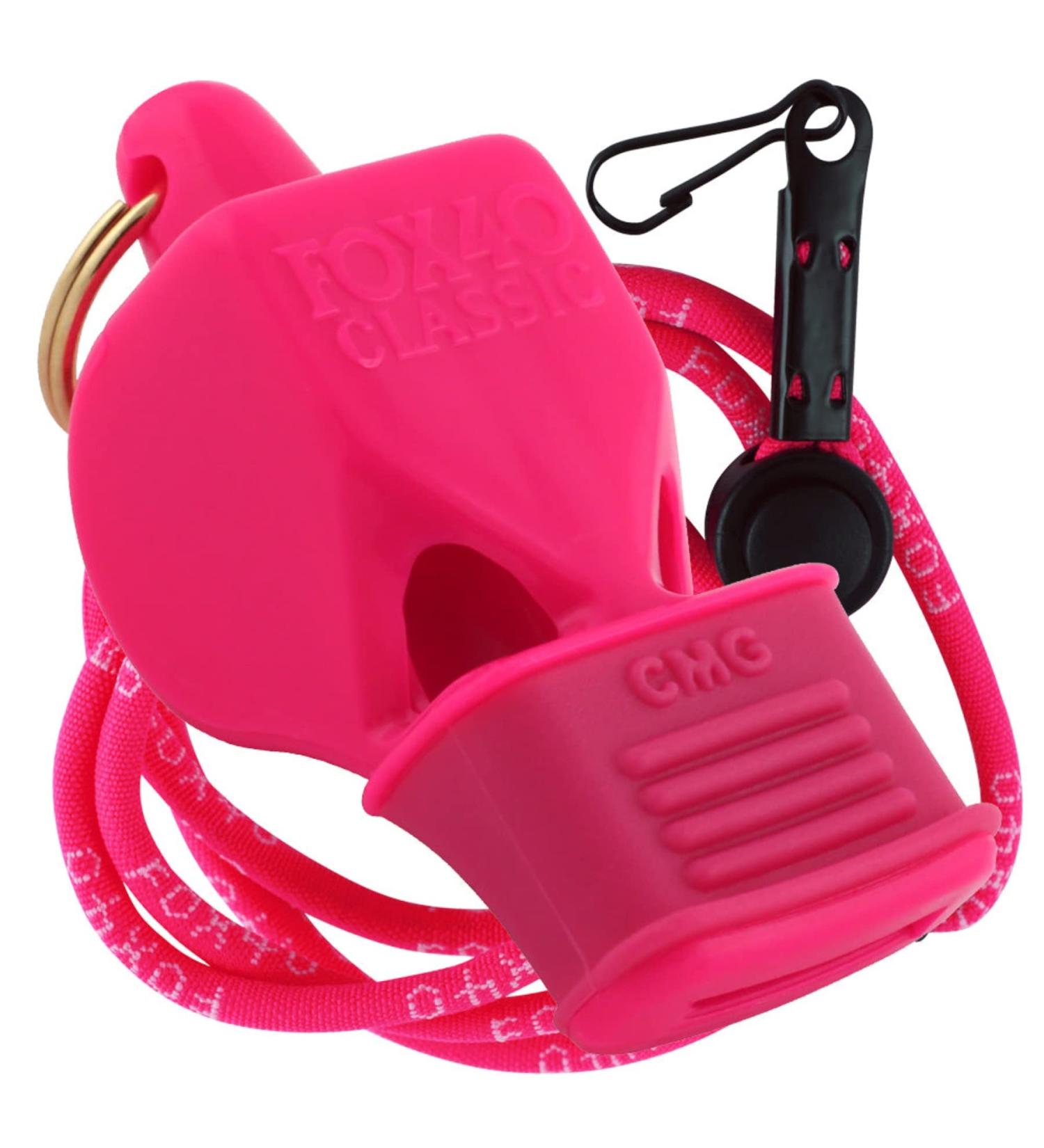 Fox 40 Classic CMG Pealess Safety Whistle 115 dB Pink 9603-0408