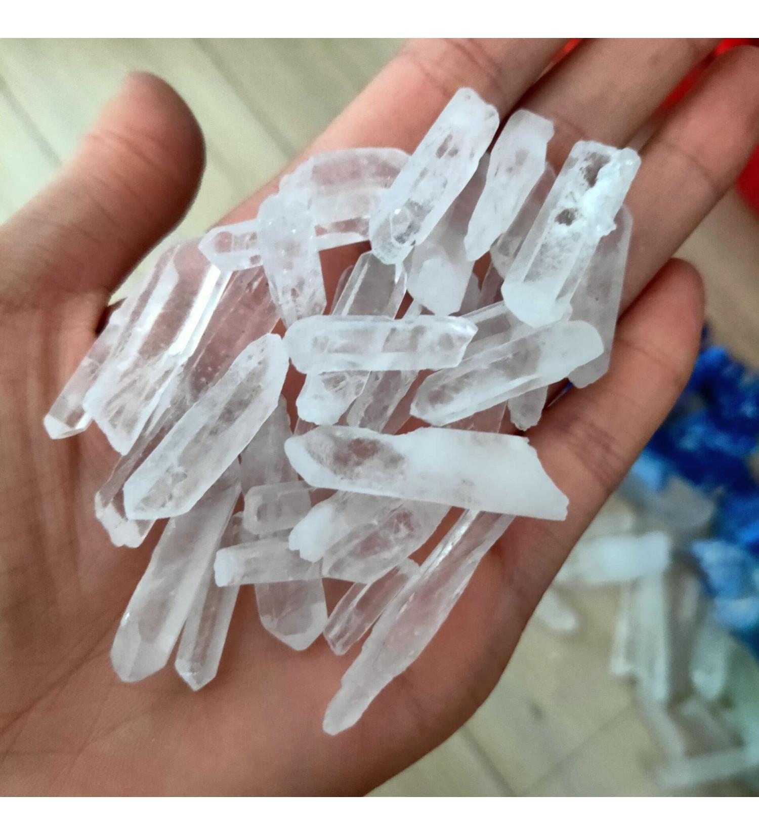 Natural Crystal Rough Natural Quartz Quartz Natural Transparent Column Decorative Tip DIY Process of Size Can be Used for (Size : 50g) (Size : 100g) - Buy Online on GoSupps.com