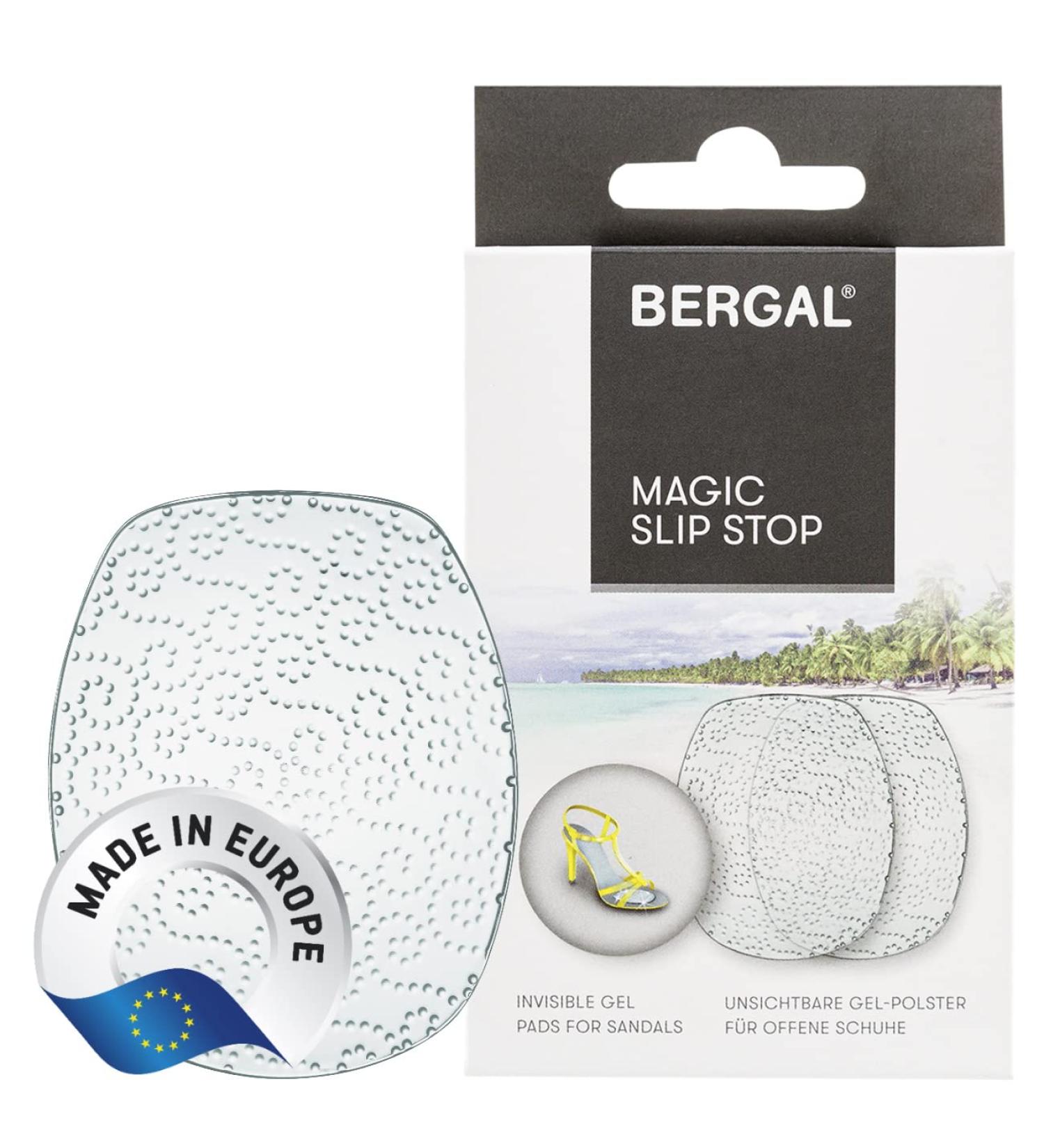 Bergal Magic Slip Stop Gel Pads - Transparent Self-Adhesive Forefoot Cushions for Women's High Shoes - One Size Comfort & Slip Prevention - Buy Online on GoSupps.com