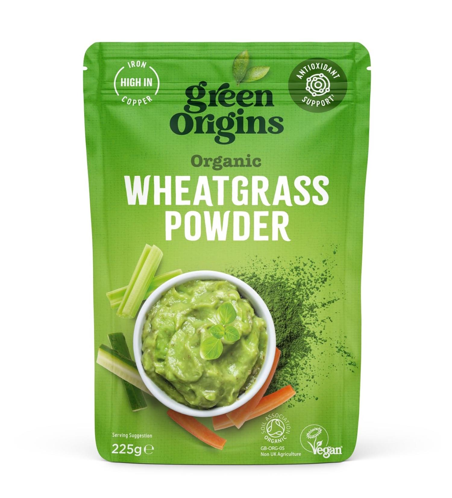 Green Origins Organic Wheatgrass Powder European 225g
