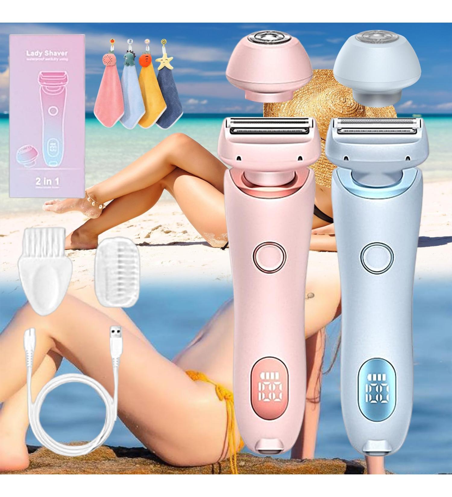 Modira Shaver Elorixa Shaver Modira Mermaid Shaver Gleam Pro 3.0 Shaver for Women Electric Shaver for Women The Mermaid Shaver (Pink+Blue) - Buy Online on GoSupps.com