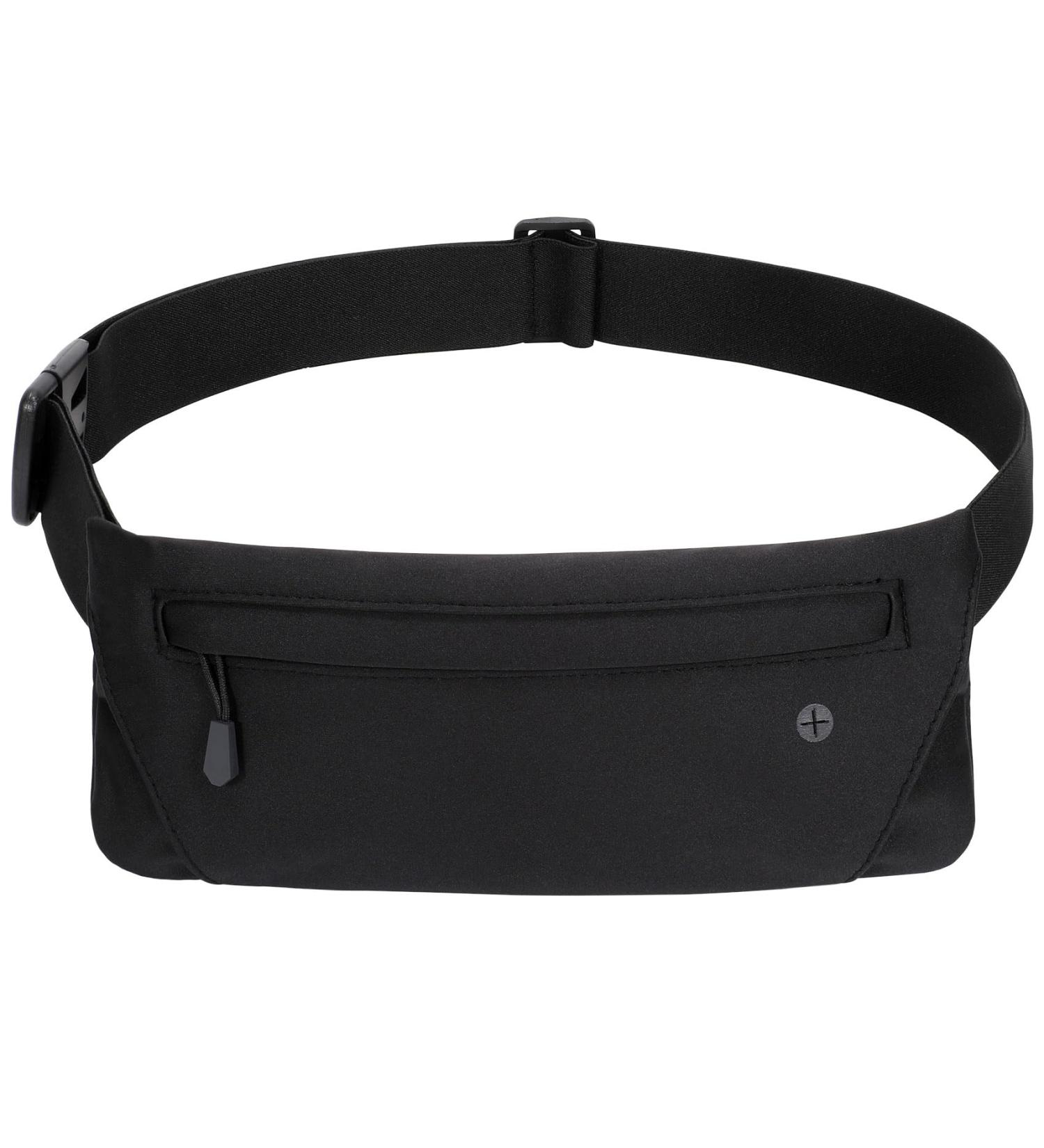 JASGOOD Hip Pocket Elastic Running Pocket for Men & Women - Jogging Fitness Belt & Breast Pocket - Black - Buy Online on GoSupps.com