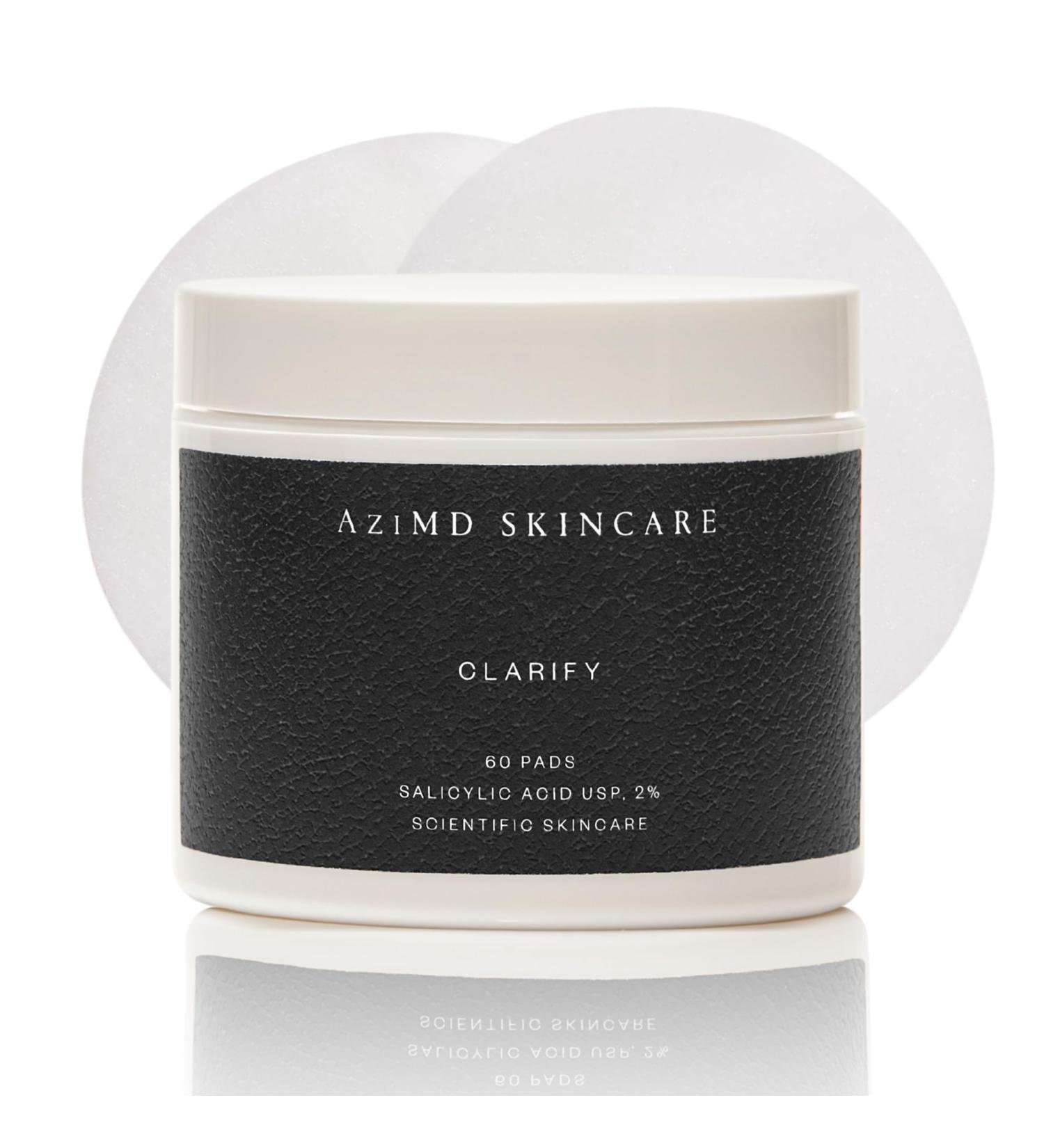 AziMD Skincare Clarify Pads for Face & Body Acne | 2% Salicylic & Glycolic Acid - International Shipping Available - Buy Online on GoSupps.com