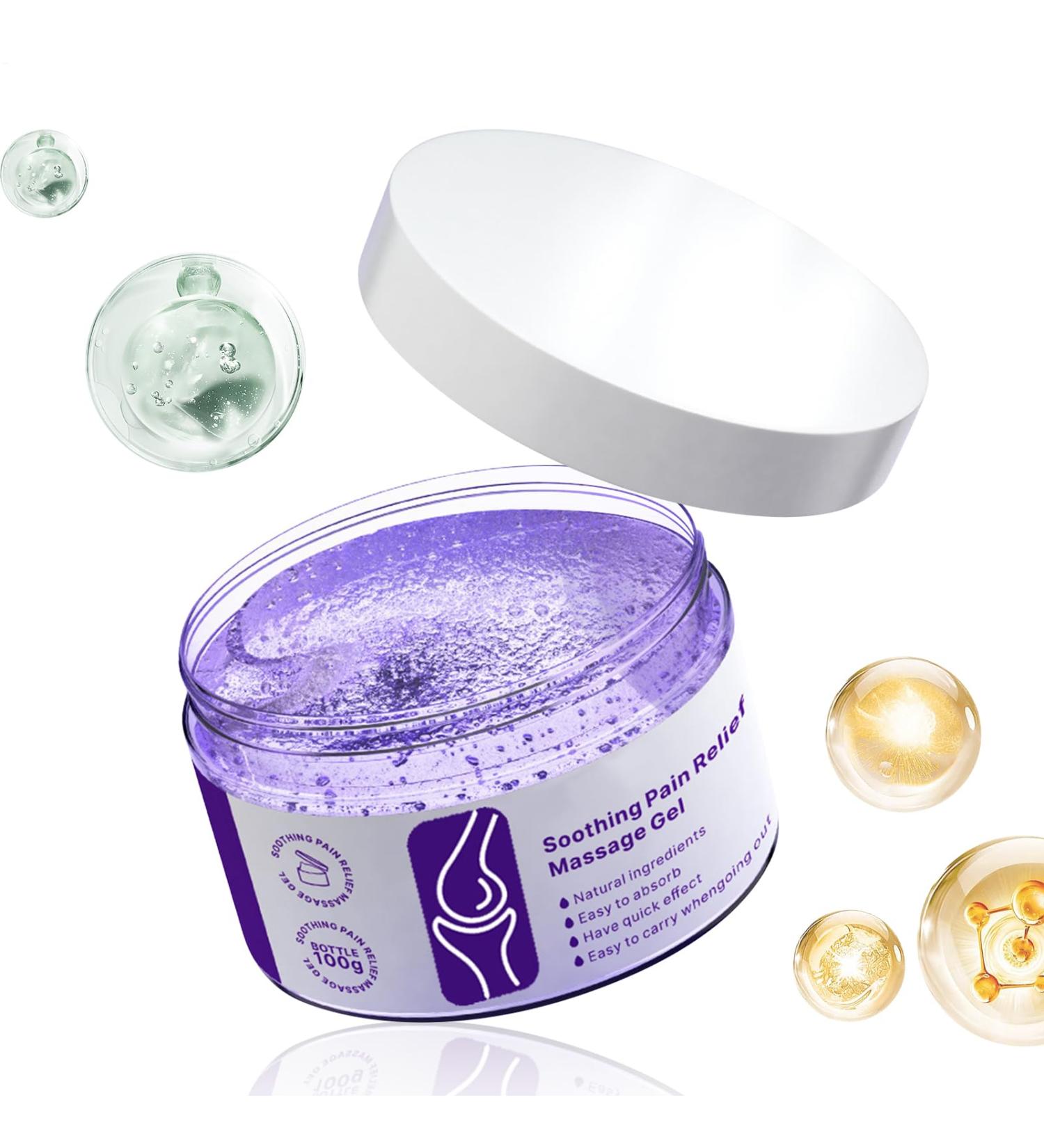 Massage Gel for Joints | Nourishing Soothing and Repairing Gel for Knees | Maximum Intensity Soothing Body Care Natural Product for Ankles Back Hips and Feet - Buy Online on GoSupps.com