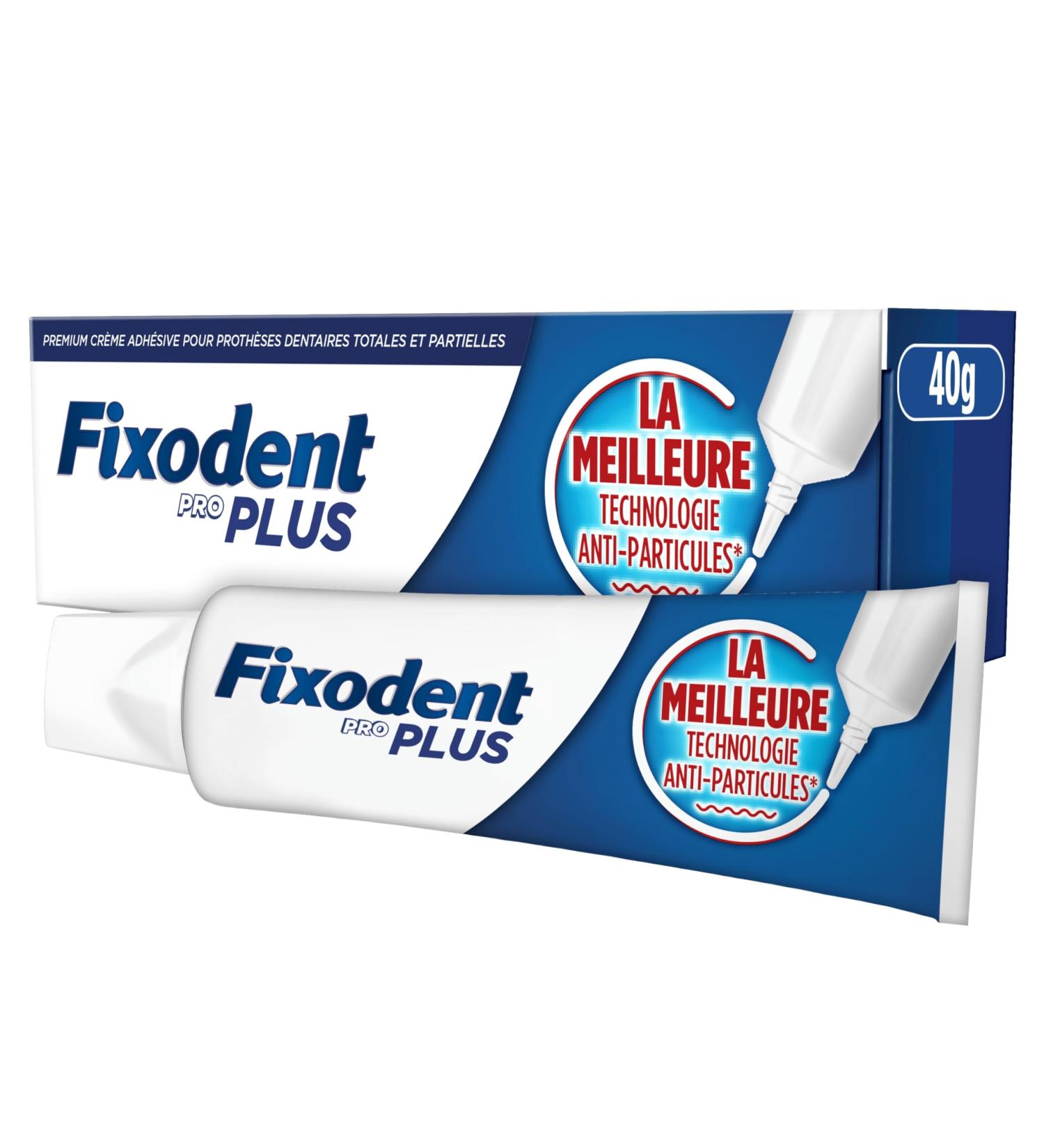 Fixodent Pro Plus La Meilleure Technologie Anti-Particules Cr me Adh sive Pour Proth ses Dentaires 40G - Buy Online on GoSupps.com