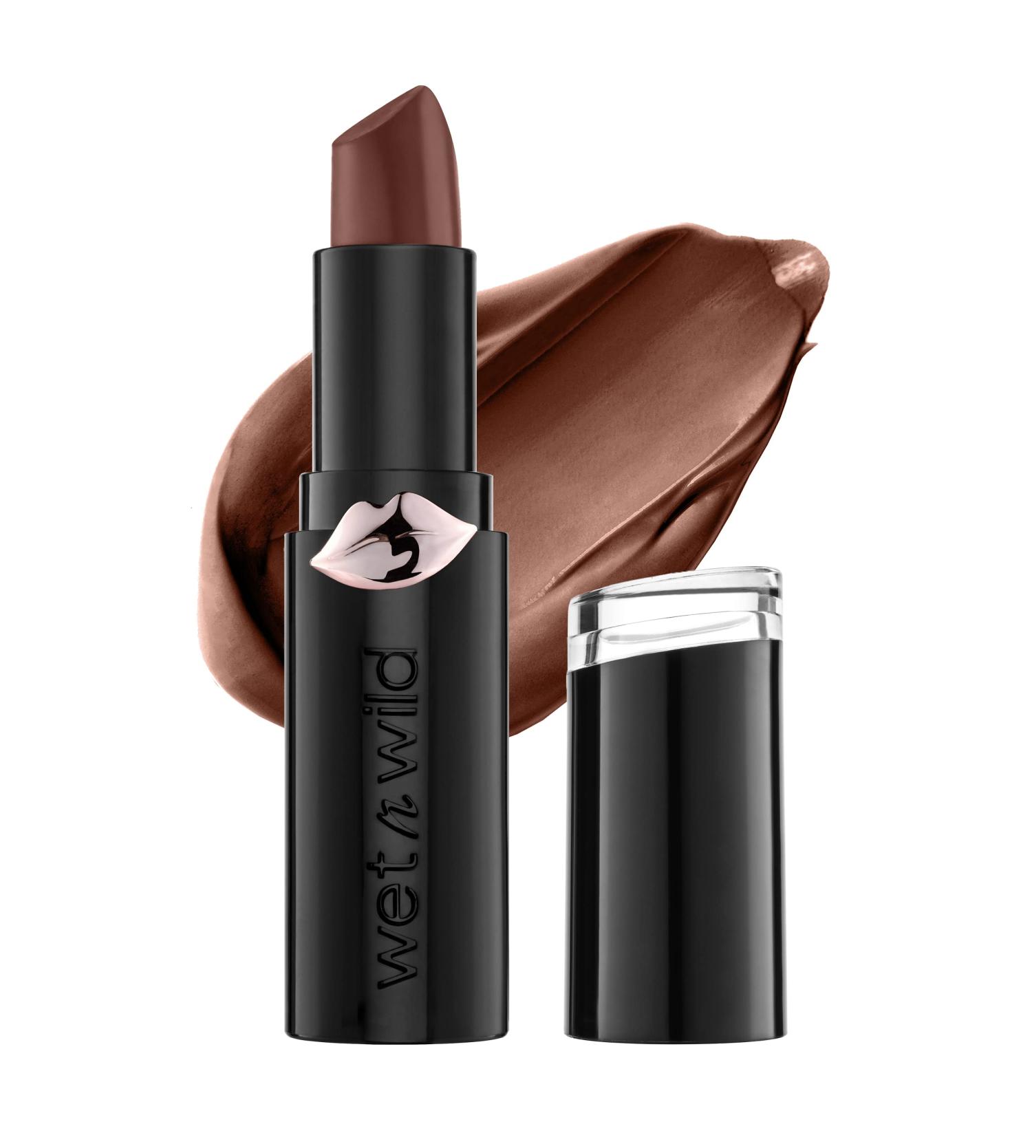 Wet n Wild Mega Last Matte Lip Color in Brown Mochalicious - Long-Lasting Matte Finish - Buy Online on GoSupps.com