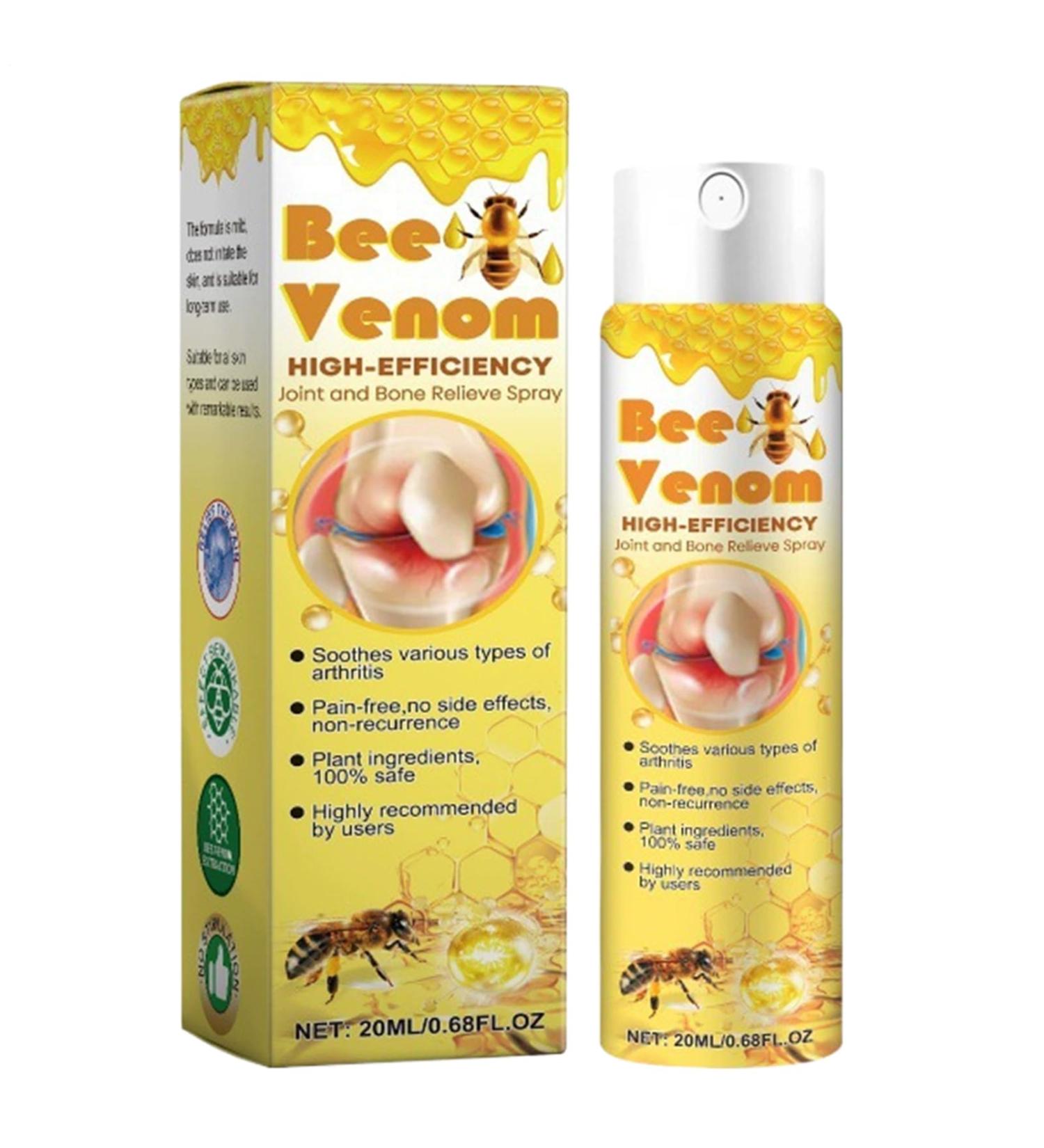 Filvczt Bee Venoms Treatments Spray Joint Care Spray Knee and Bone Pain Relief with Natural and Herbal Formula Nongreasy and Fast Absorbing 20 ml for Adults - Buy Online on GoSupps.com
