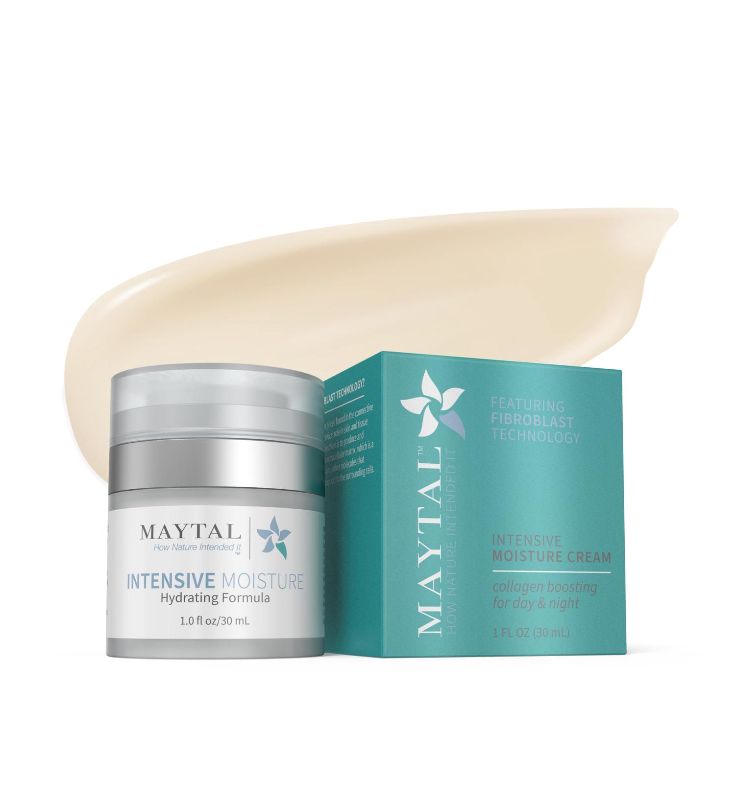MAYTAL Intensive Moisture Cream for Hydration Anti-Aging - Featuring Fibroblast Technology for Collagen Boost & Skin Firmness - Reduces Fine Lines & Wrinkles 1 fl oz - Buy Online on GoSupps.com