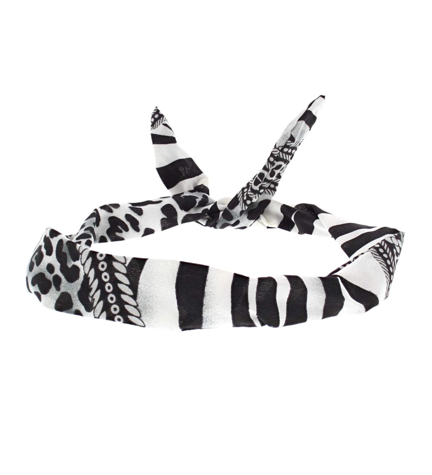 Zac's Alter Ego Animal Print Leopard & Zebra Pattern Wire Headband Black & White - Buy Online on GoSupps.com