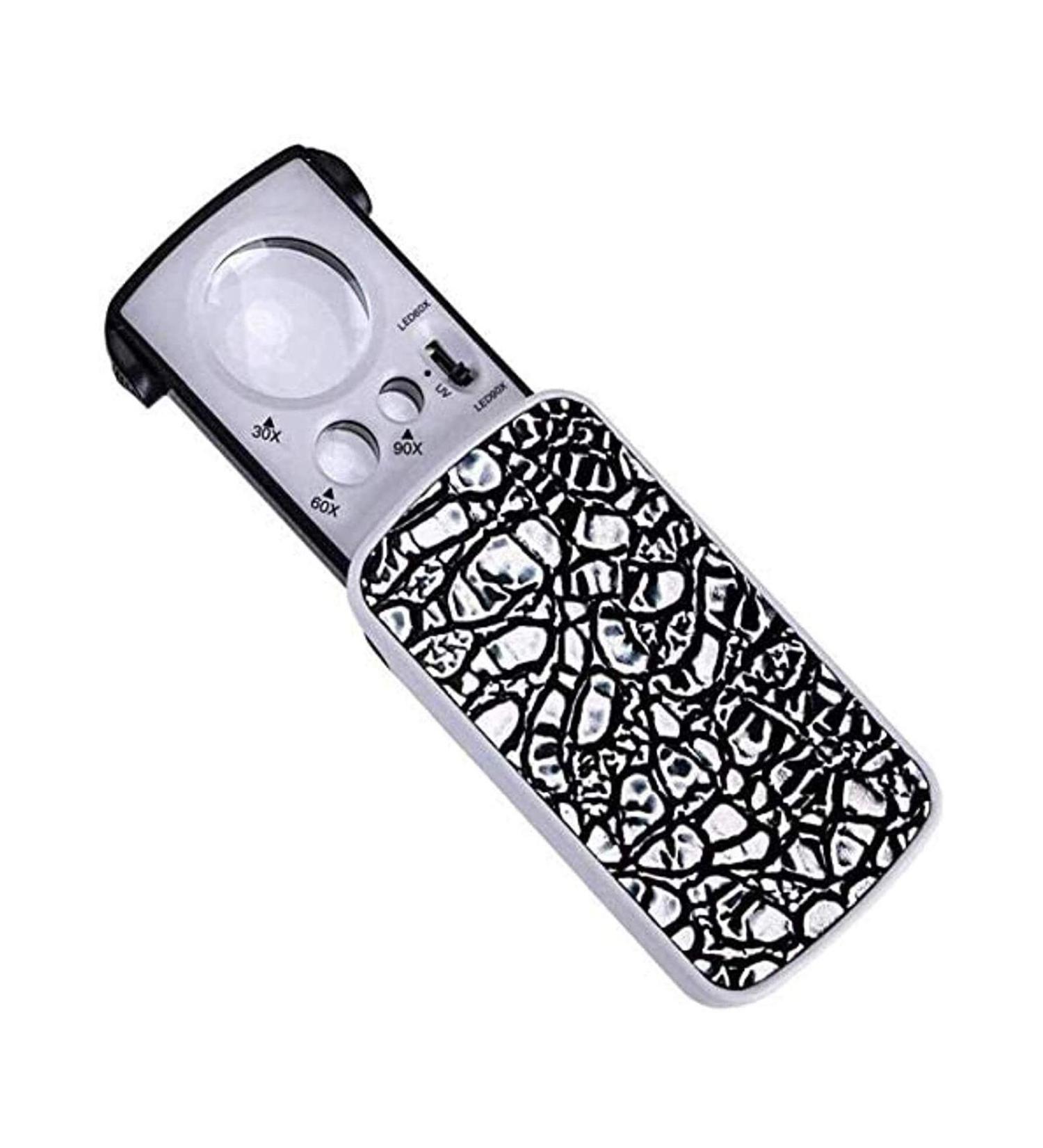 Magnifying Glass Hand-held Magnifying Glass with Light 30/60/90 Times Crafts high-Magnification Holding Magnifying Glass Portable Magnifier - Buy Online on GoSupps.com