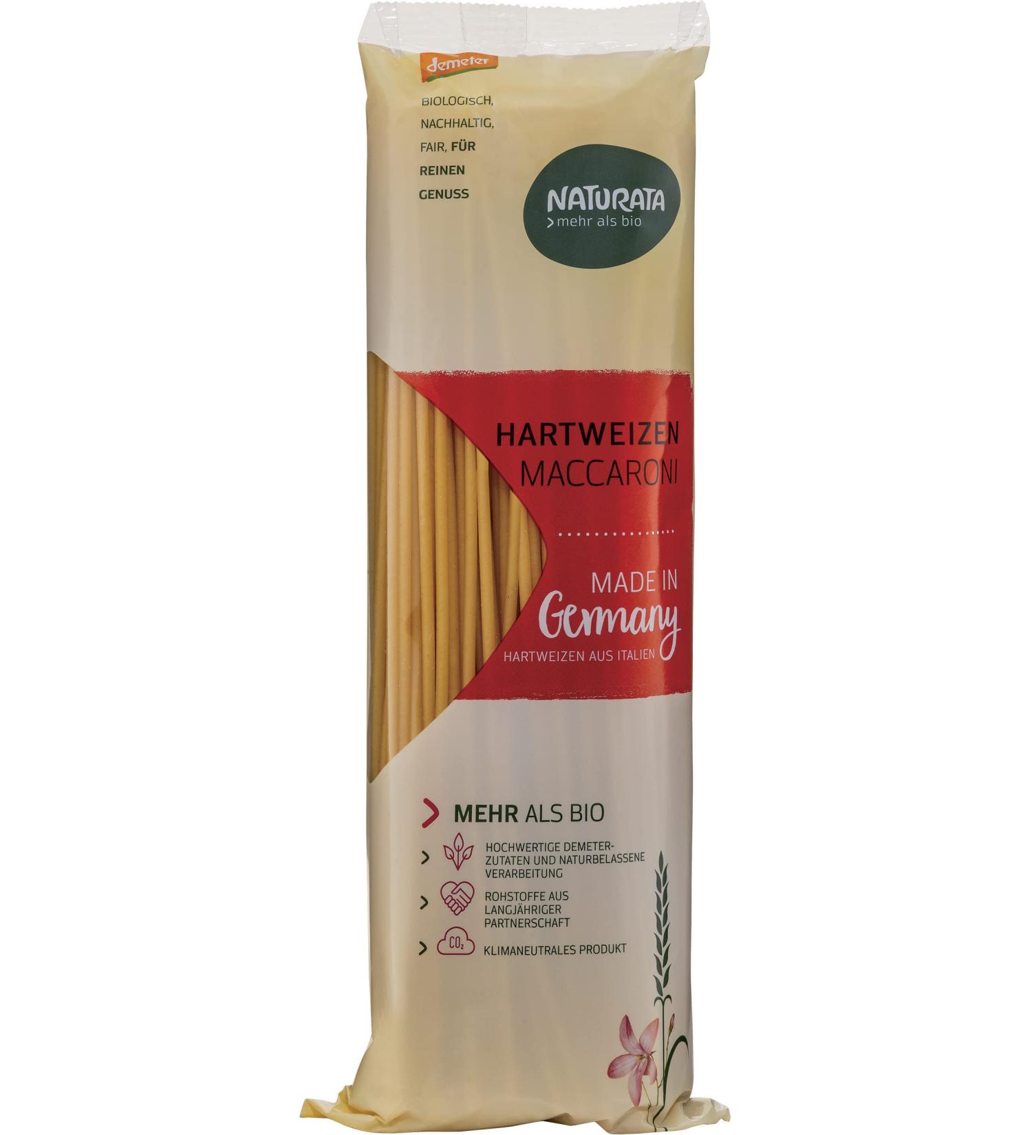 Naturata Organic Maccaroni Long Durum Wheat Light (2 x 500 g) 2 x 500 gr