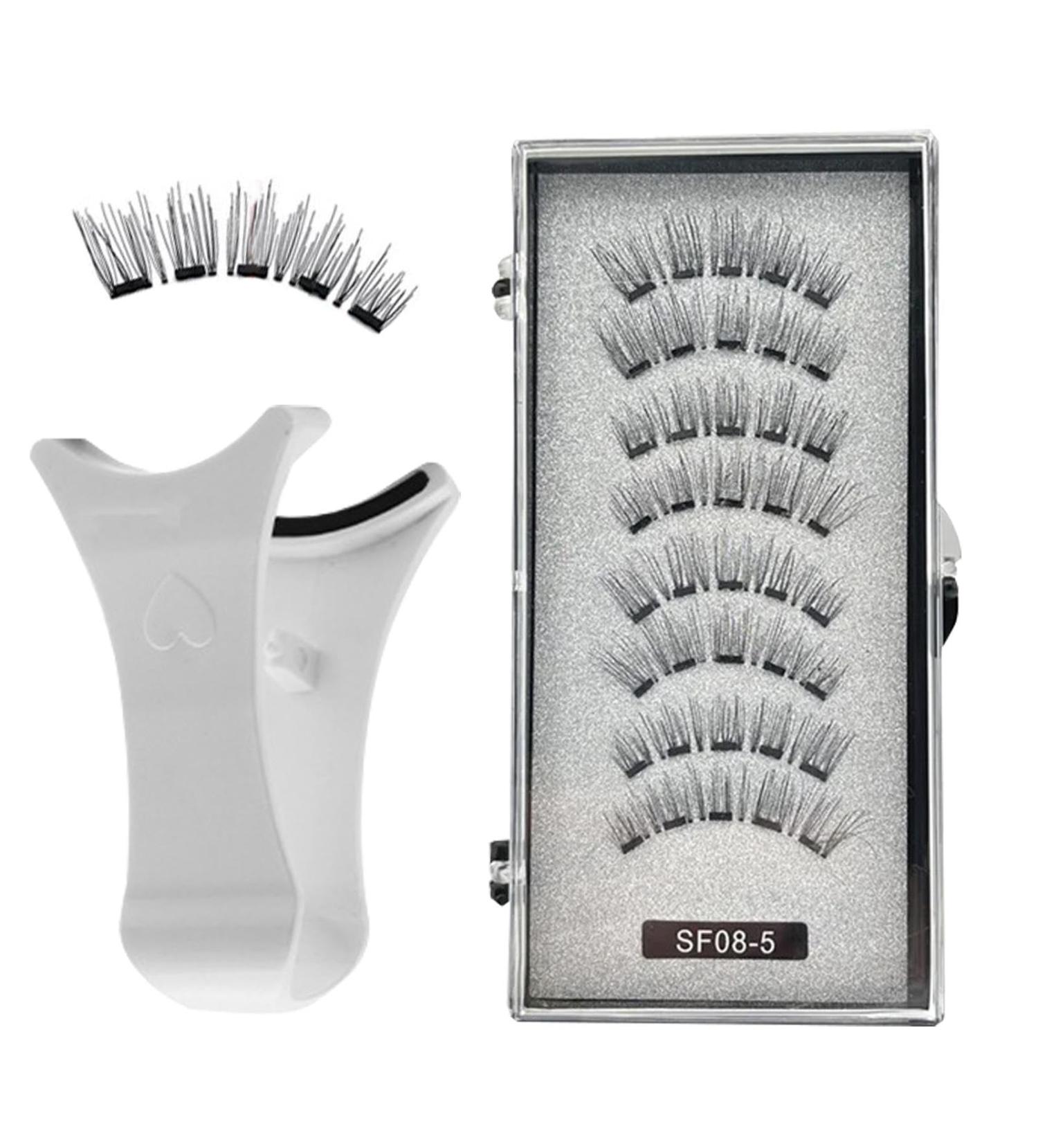 Magnets False Eyelashes | No Glue Needed Magnetic Eye Lashes - Natural Look Reusable Magnetic Lashes Kit Fake Eyelashes Kit for Bigger and Brighter Eyes Stunning Look - Buy Online on GoSupps.com