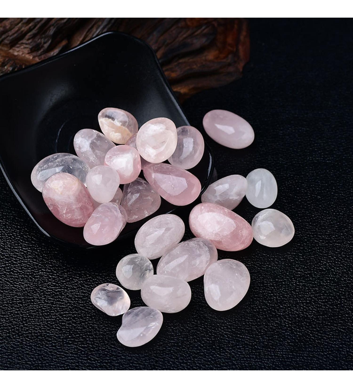 Natural Pink Powder Crystal Gravel Rock Madagascar Rose Quartz Raw Gemstone Specimen Decoration Stone Stone Crystal Reiki 100g 10-30mm - Buy Online on GoSupps.com