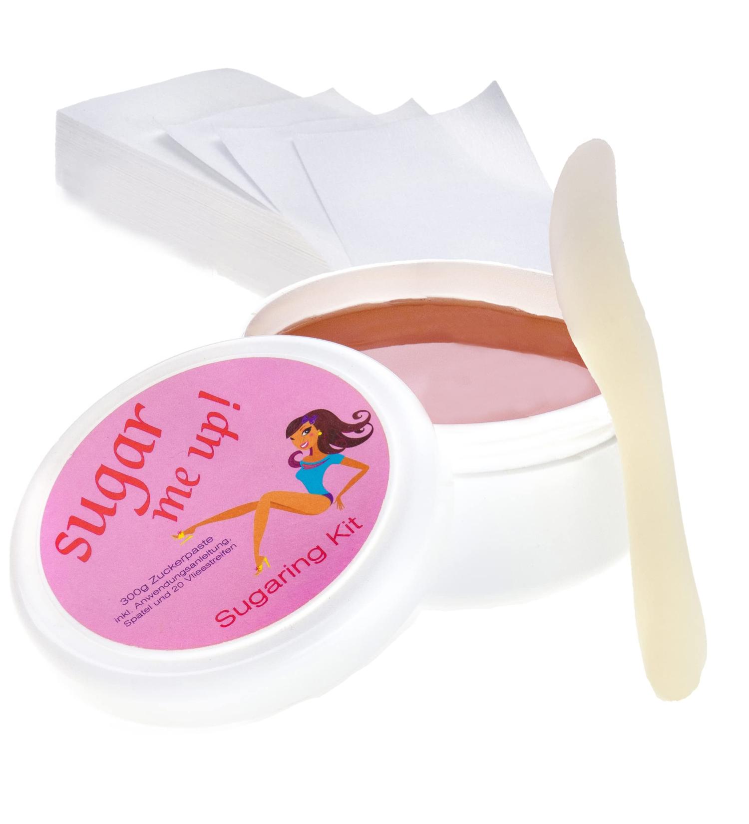 Sugaring Paste Sugar Me Up - Pure Organic Hair Removal | Includes Spatula & Fleece Strips | Made in Germany - Buy Online on GoSupps.com