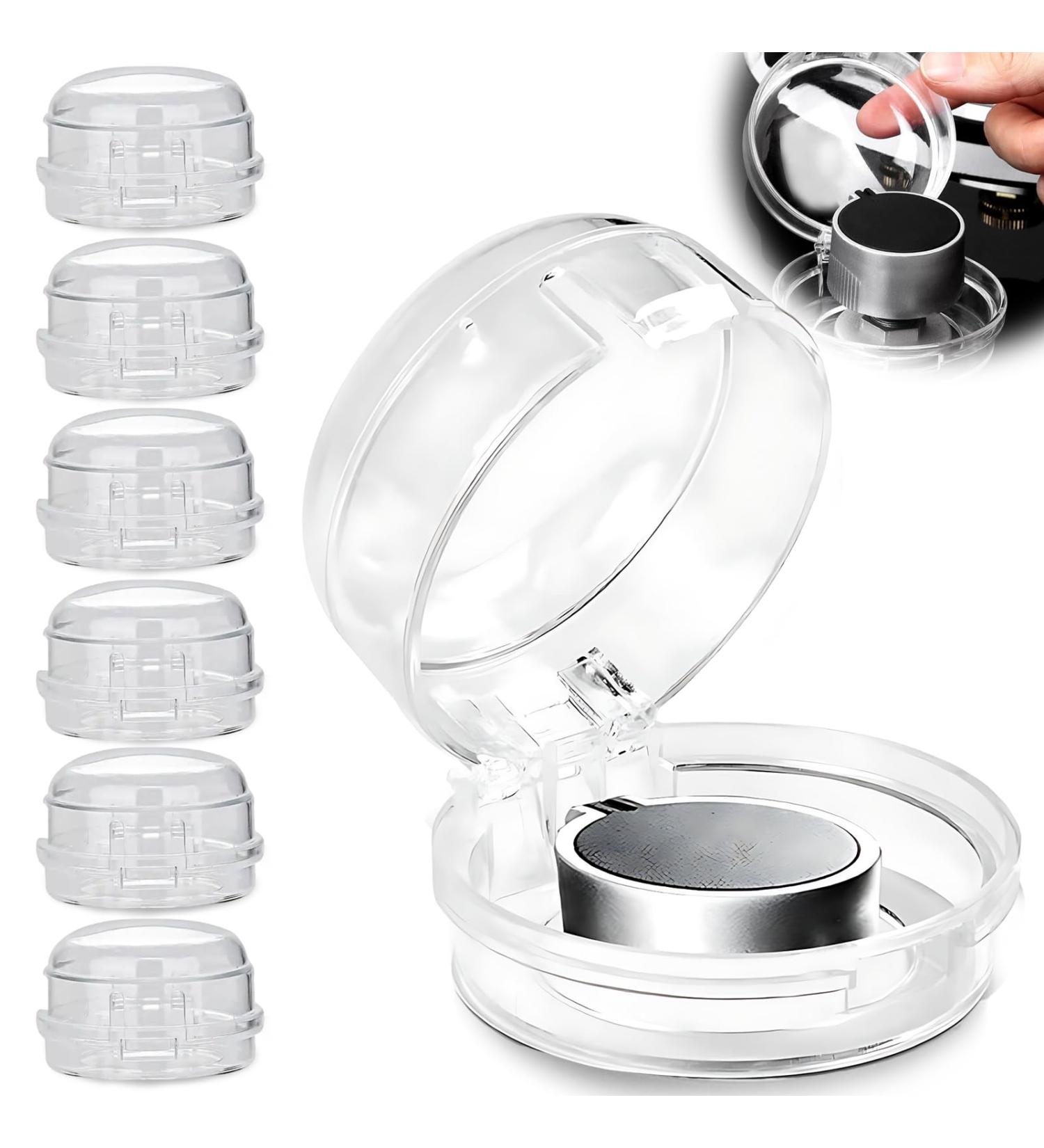 Child Locking Stove Button - 6-Piece Oven Protection Set | Safety for Kids | White - Buy Online on GoSupps.com