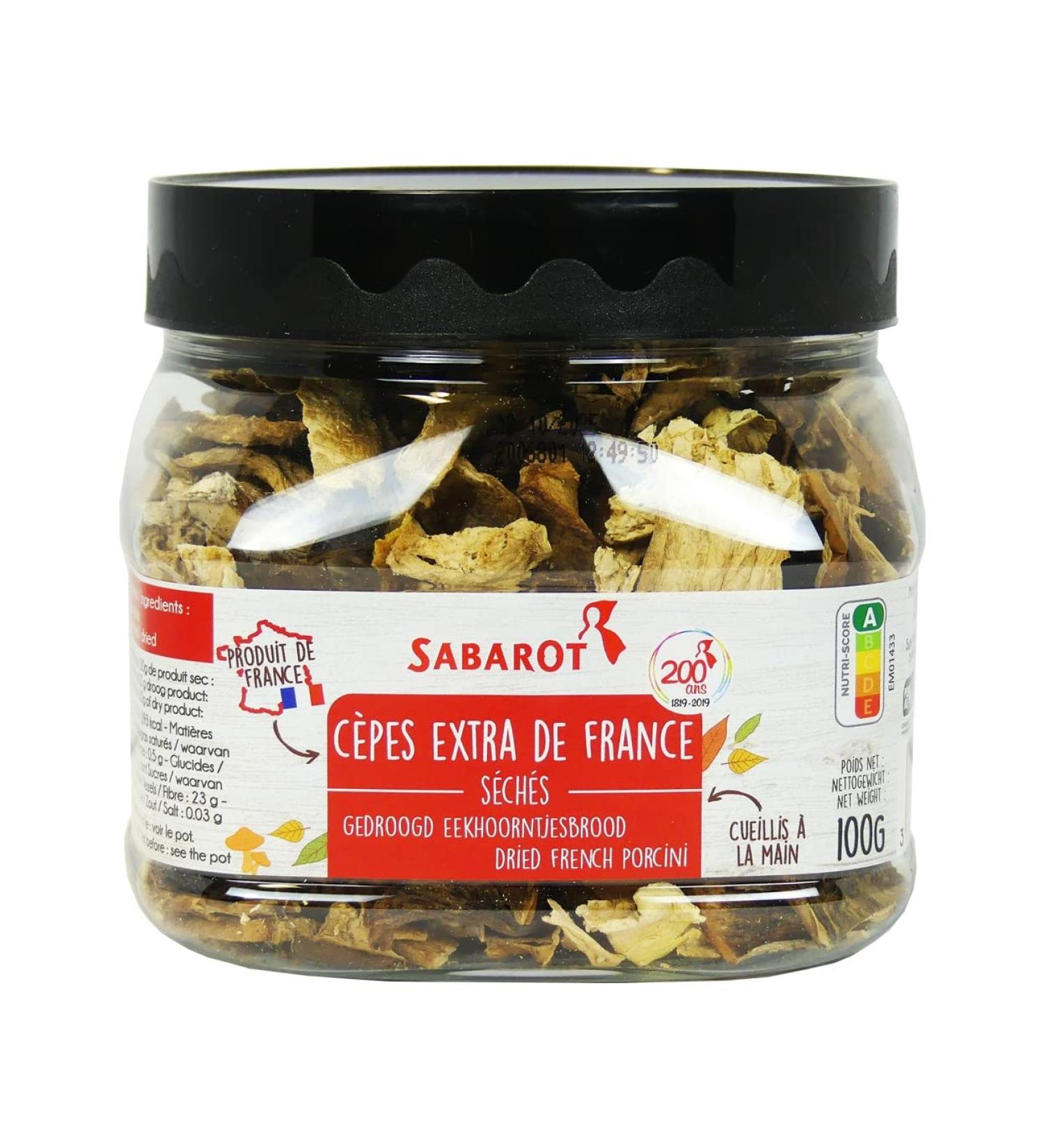 Sabarot - Extra dried porcini mushrooms France 100g - Buy Online on GoSupps.com