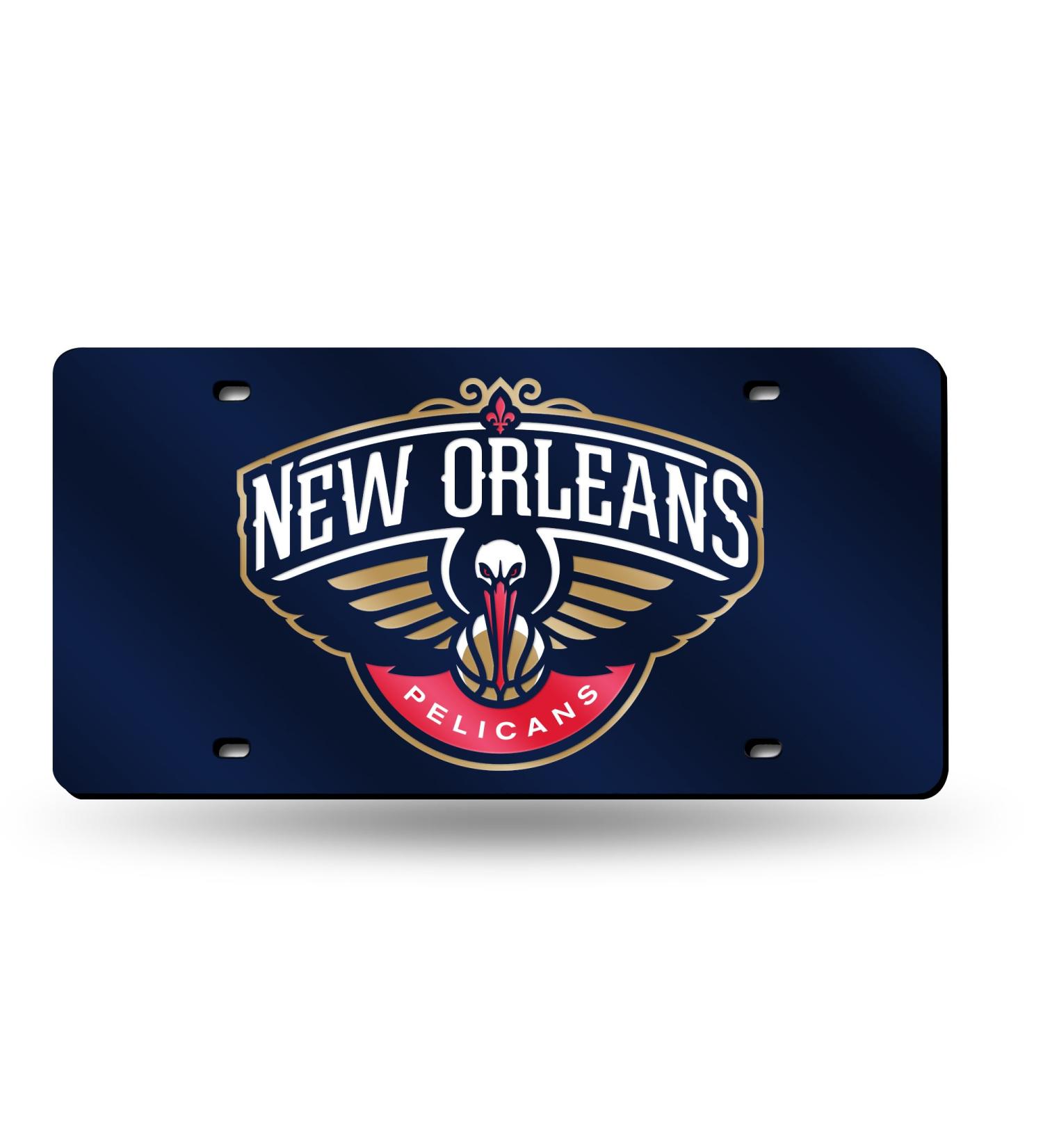Rico Industries NBA Philadelphia 76ers Laser Inlaid Metal License Plate Tag New Orleans Pelicans Navy - Buy Online on GoSupps.com