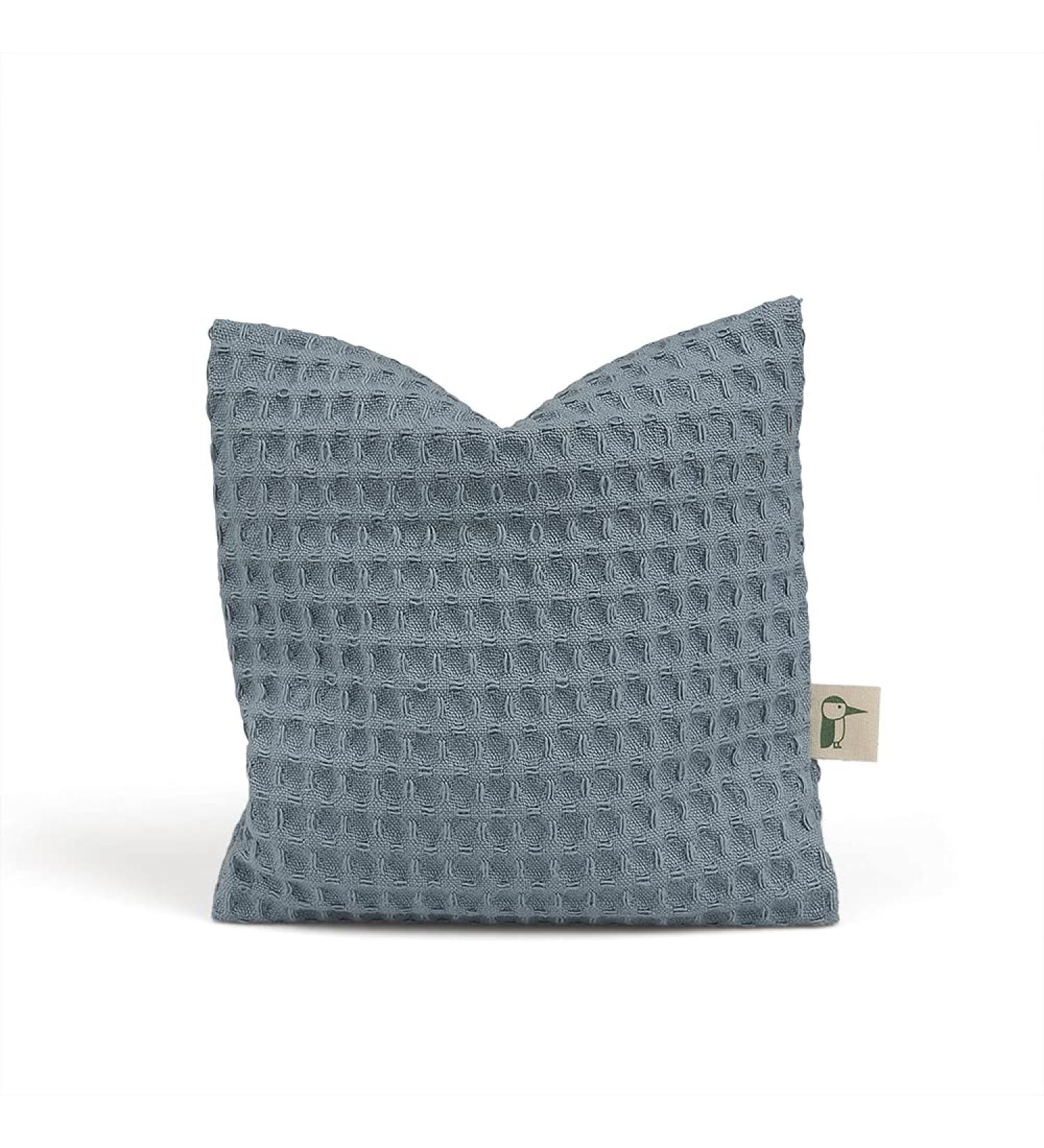 Green Woodpecker Rapeseed Pillow - Washable Heat Pillow for Babies & Toddlers | Waffle Piqu Petrol | Relieves Flatulence & Abdominal Pain - Buy Online on GoSupps.com