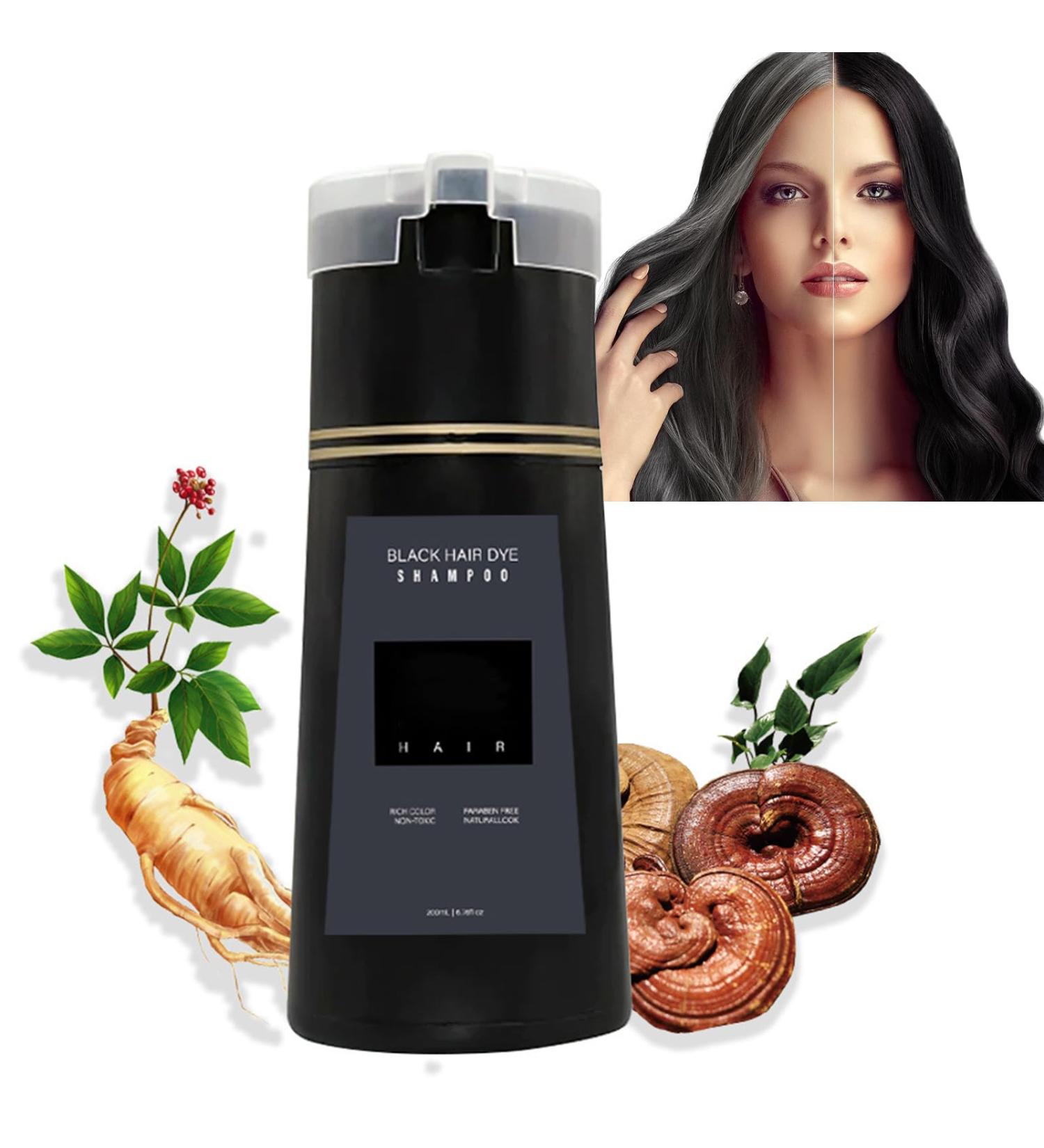 Mrettick Nova Hair Dye Shampoo Nova Hair Instant Dye Shampoo Brown Hair Dye Shampoo Natural Hair Color Shampoo for Gray Hair Long Lasting Hair Instant Dye Shampoo Hair Color (black) - Buy Online on GoSupps.com