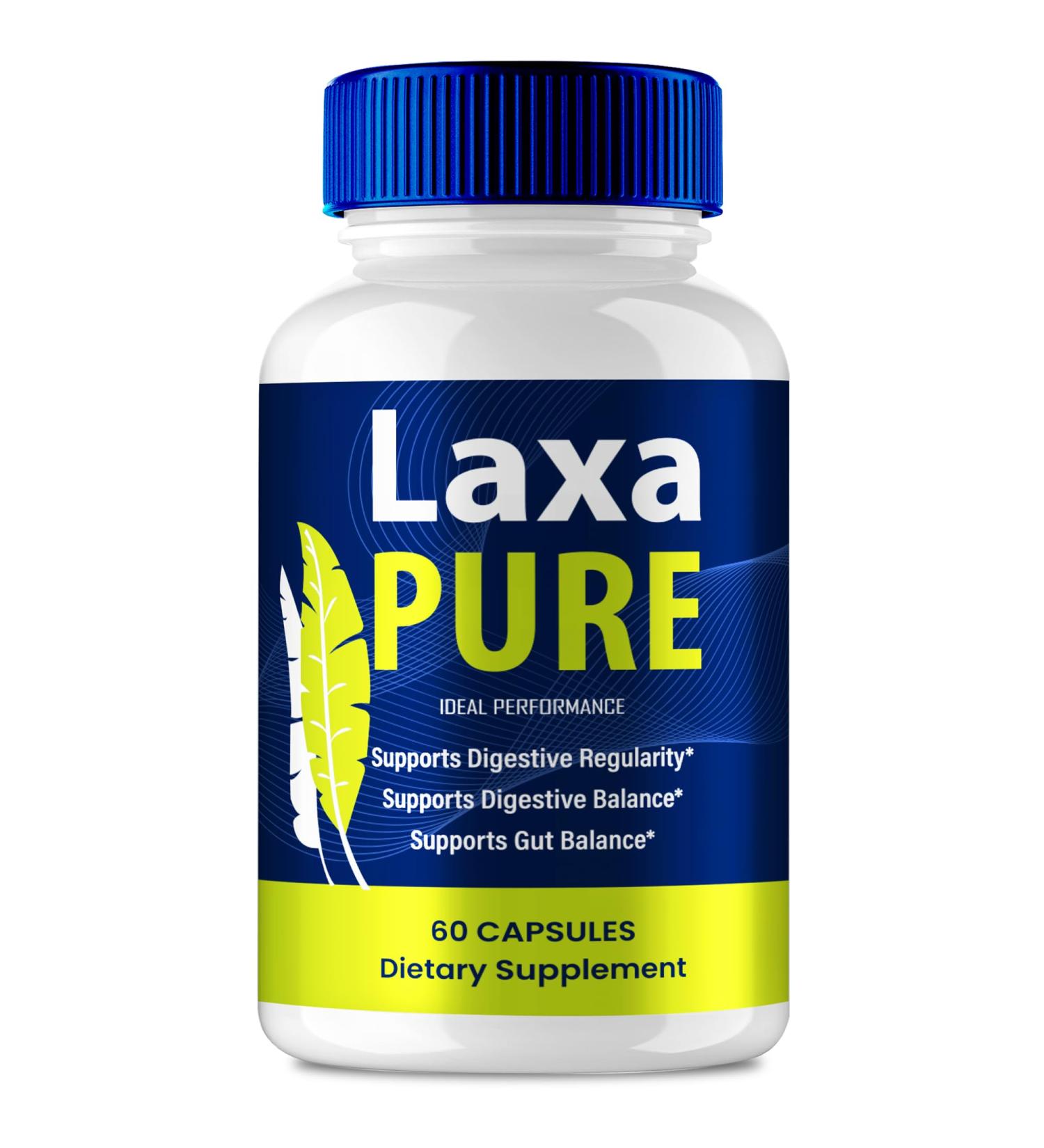 IDEAL PERFORMANCE Laxa Pure Capsules LaxaPure Gut Health & Digestion Support Supplement All Natural Formula Supports Gut Health Maintain Digestive Health & Comfort Laxa Pure Reviews (60 Capsules) - Buy Online on GoSupps.com
