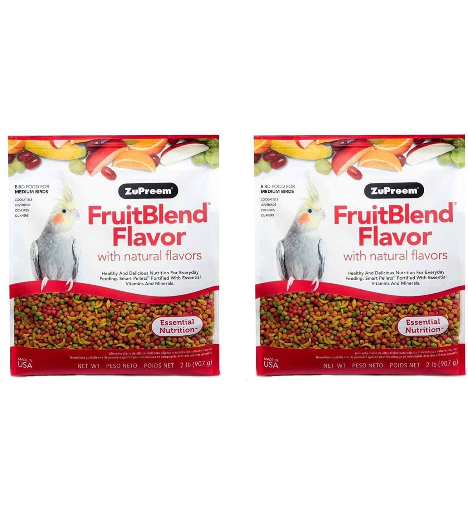 Fruitblend Medium 2 Pound (907g) - Pack of 2 - by Zupreem - Buy Online on GoSupps.com