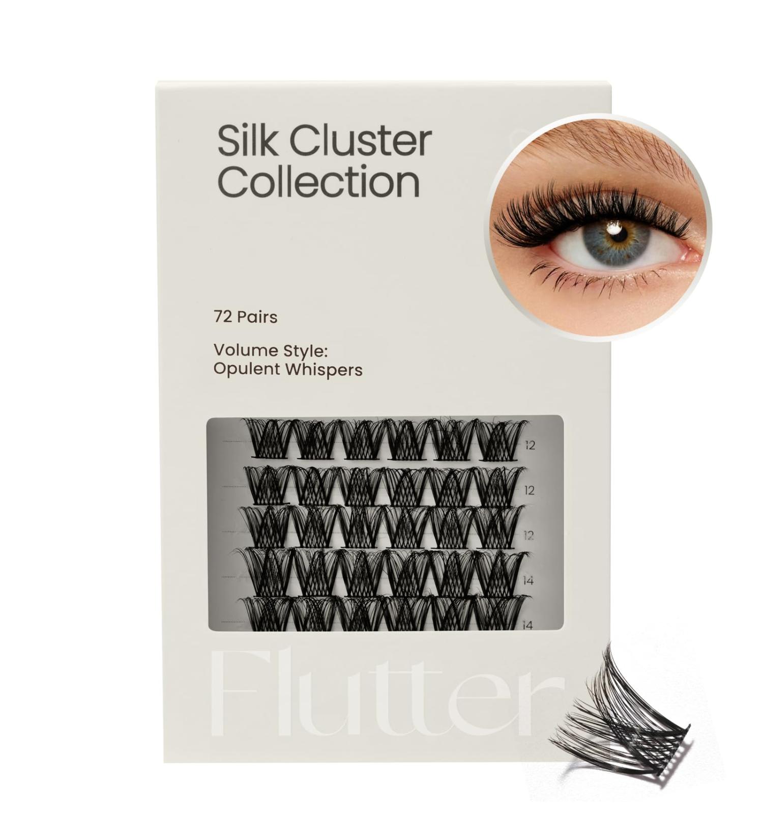 Shop Cashmeren Silk Cluster Lashes - DIY Individual Extensions for Bold Looks | 72 Opulent Whispers D-8-16 MIX - Perfect for Photoshoots & Parties - Buy Online on GoSupps.com