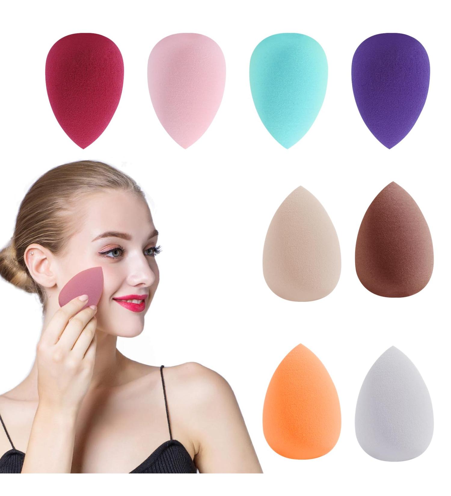 EnixwH 8 Piece Make Up Sponge Set Foundation Blending Beauty Sponge Washable Latex-Free Cosmetic Sponge Beauty Blender Sponges for Liquid Foundation Powder Sun Protection and Cream Women - Buy Online on GoSupps.com