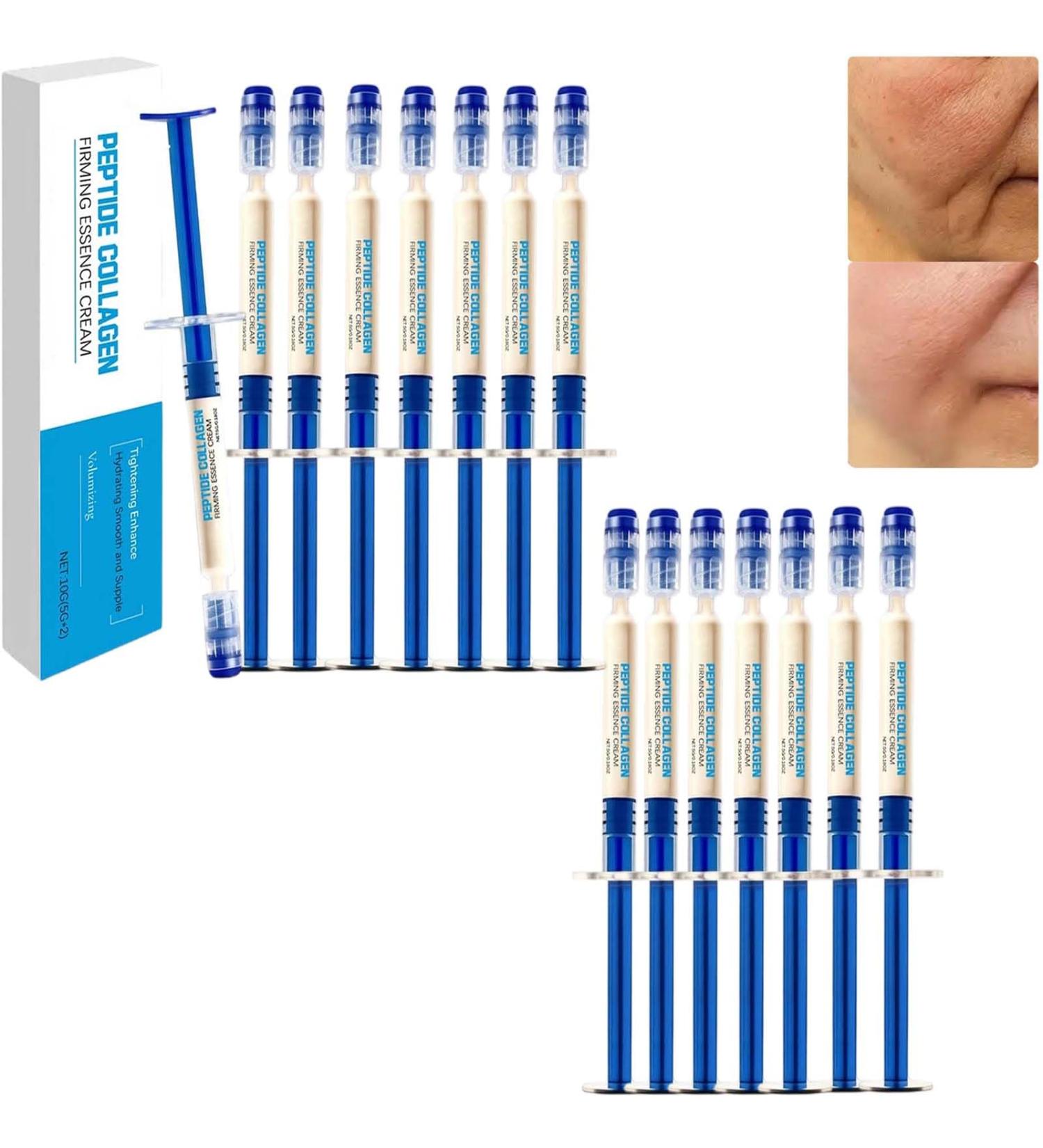 Cr me l'essence lastique au collag ne polypeptidique lotion raffermissante anti-rides au collag ne lifting hydratant pour le visage et le cou claircit la peau r duit les ridules (16 pi ces) - Buy Online on GoSupps.com