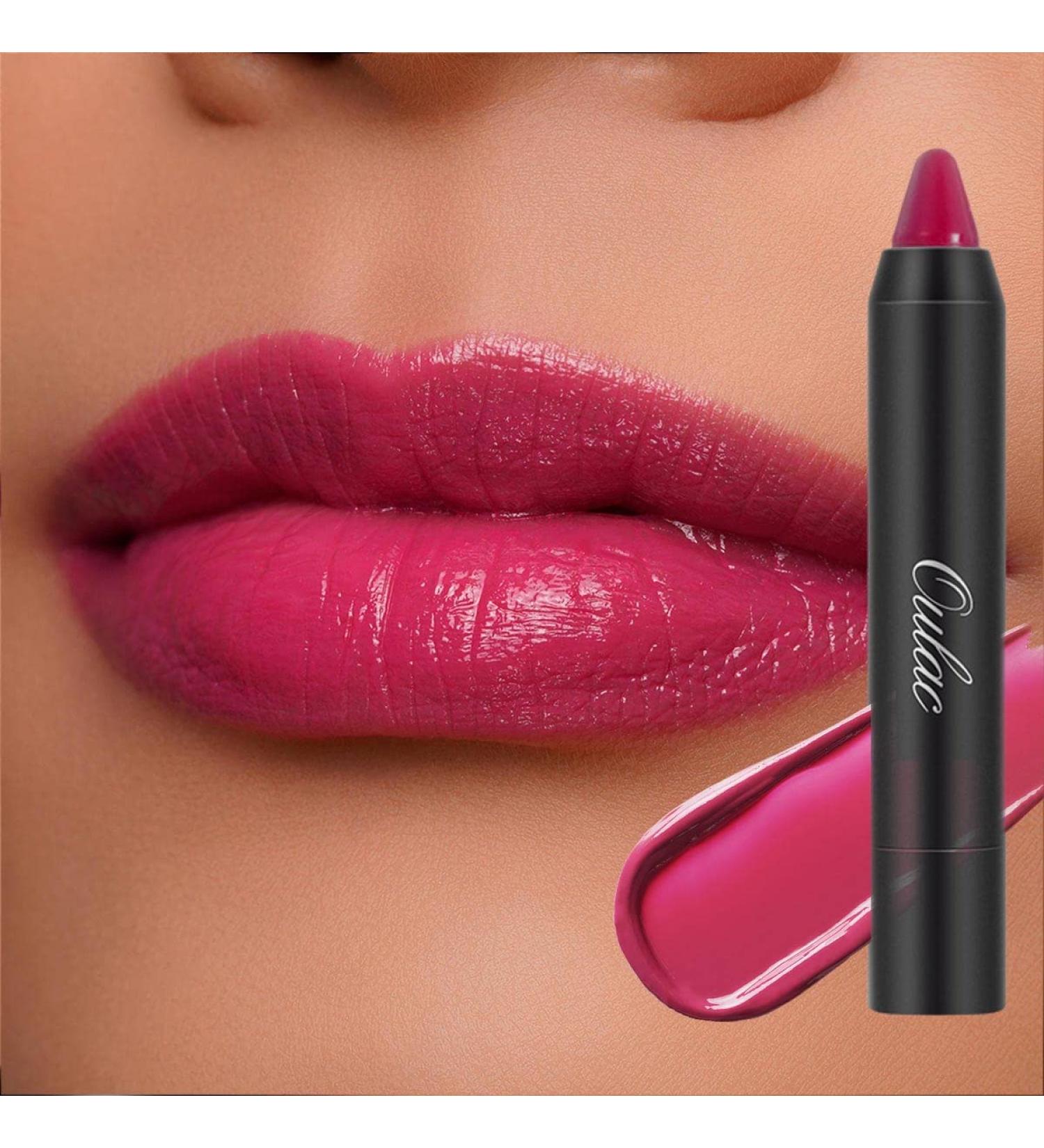 Oulac Purple Lip Gloss Lipstick - Moisturizing Tinted Lip Balm Makeup with Semi-Gloss Finish | Creamy Lip Crayon for Dry Lips | 2.48g Purple (05) M06+M07+M14 - Buy Online on GoSupps.com