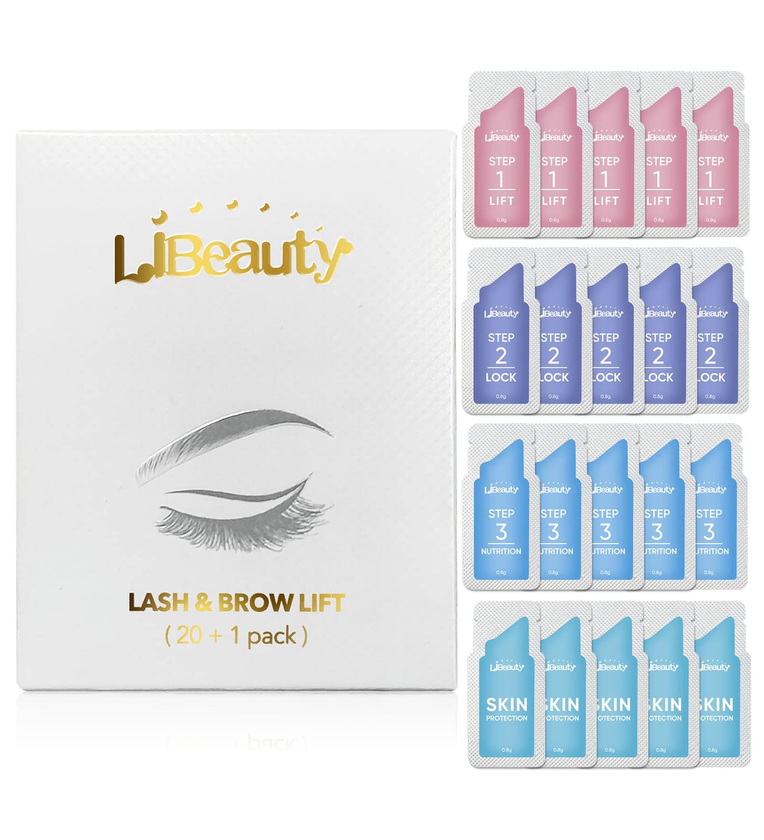 Libeauty Brow Lamination & Lash Lift Kit - 8 Weeks Lasting, Upgraded Disposable Set for Curling, Perming, and Wave Lotion - Home Perm Kit - Buy Online on GoSupps.com