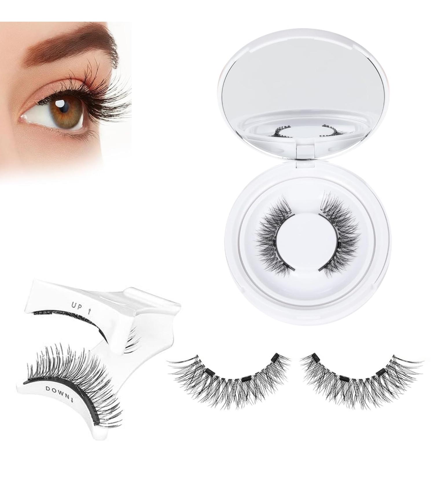 1 Pair Magnetic Eyelashes Magnetic Lashes With Applicator Magnetic Eyelashes With Applicator Magnetic Lashes No Glue Needed Magnetic Cat Eye Lashes Easy to Use and Remove - Buy Online on GoSupps.com