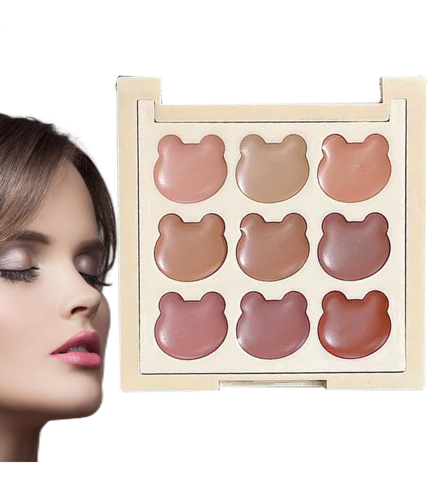 Lip Gloss Palette | 9 Shades Lipstick Palette - Intense and Long-Lasting Shades On-the-Go Cosmetics for Outings Travel and School - Buy Online on GoSupps.com