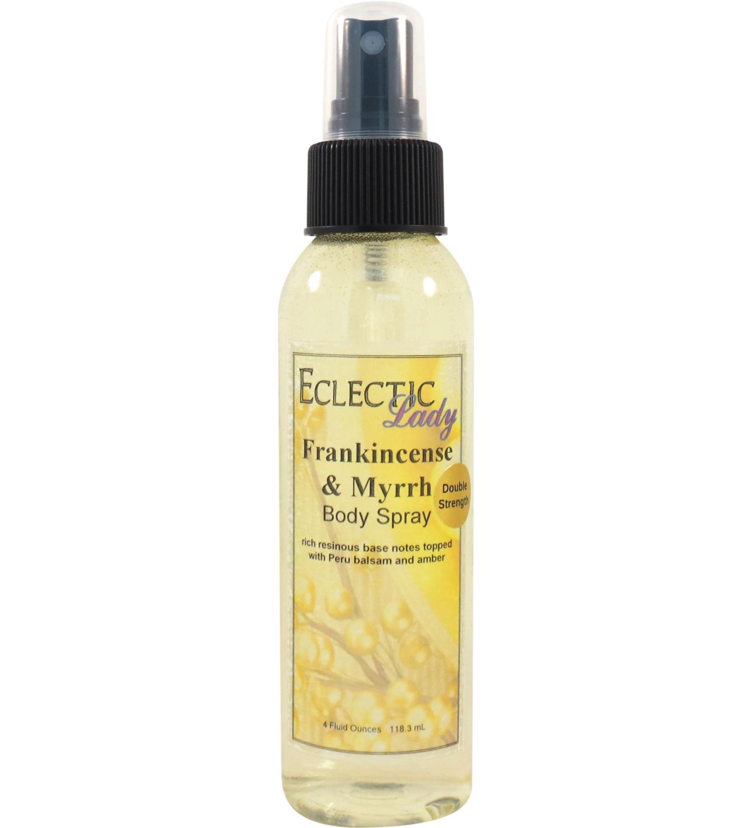 Frankincense And Myrrh Body Spray (Double Strength) 4 ounces Body Mist for Women with Clean Light & Gentle Fragrance Long Lasting Perfume with Comforting Scent for Men & Women Cologne with Soft Double Strength 4 Fluid Ounces - Buy Online on GoSupps.com