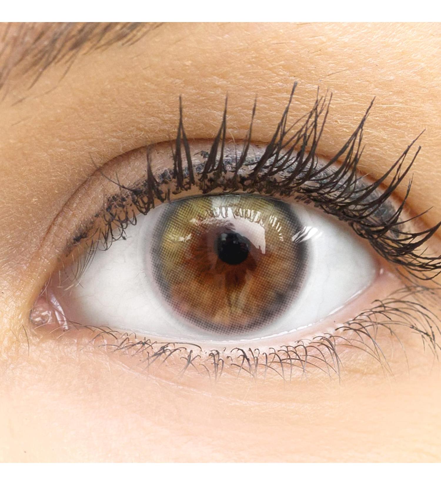 Buy Starch-Free Colored Monthly Contact Lenses - Bianco Green Soft Hydrogel (0.0 Diopters) - 2 Pieces + Lens Container - Buy Online on GoSupps.com