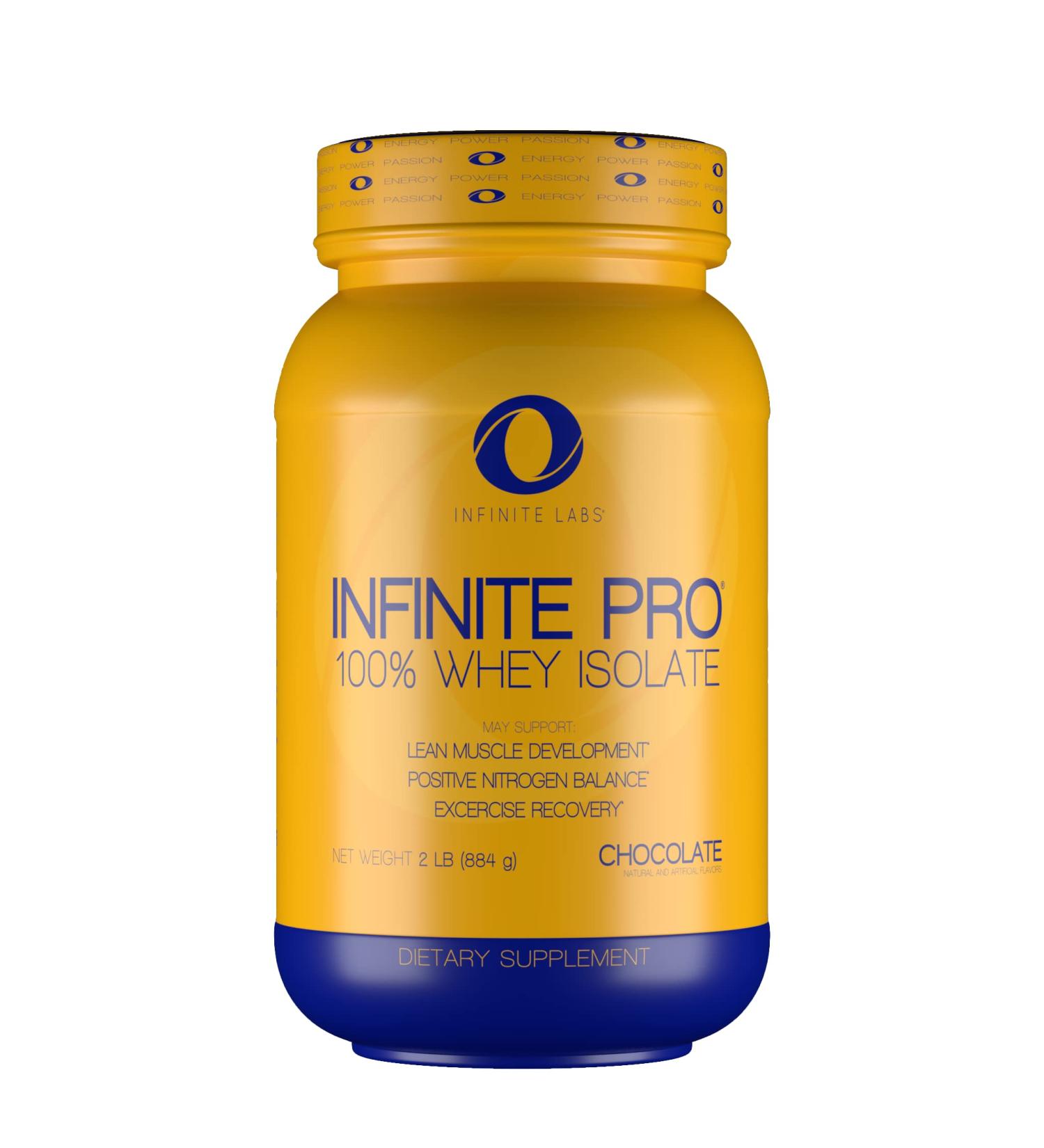 Infinite PRO 100% WHEY Isolate 2LB | Optimal Absorption Protein Powder Supports Muscle Building | Chocolate Flavor | Gluten Free Workout Supplement Chocolate 2 Pound (Pack of 1) - Buy Online on GoSupps.com