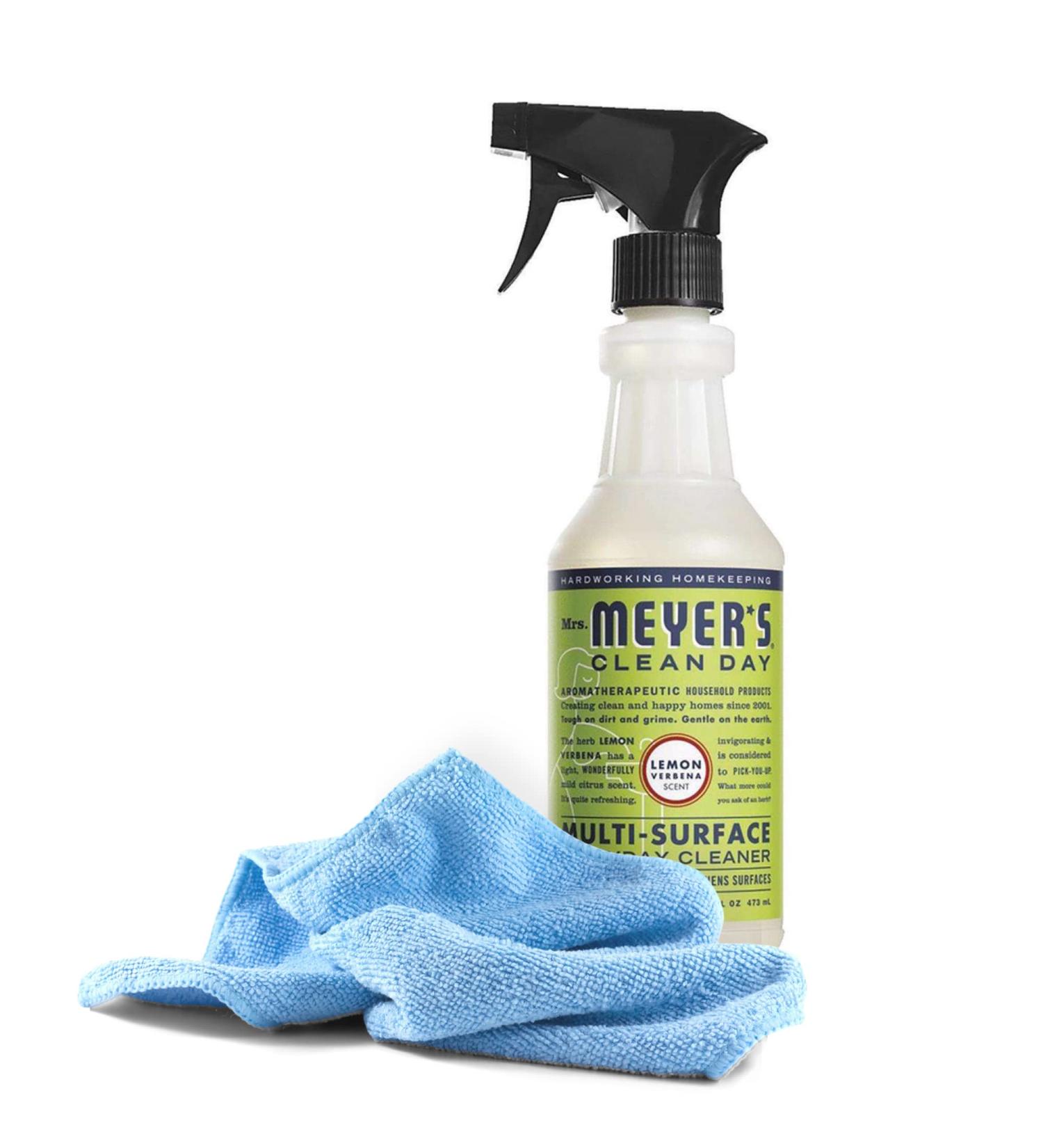 Buy Mrs. Meyer's All-Purpose Cleaner Spray & Microfiber Cloth Kit - Lemon Verbena 16 oz | International Shipping - Black Swan Distributors - Buy Online on GoSupps.com