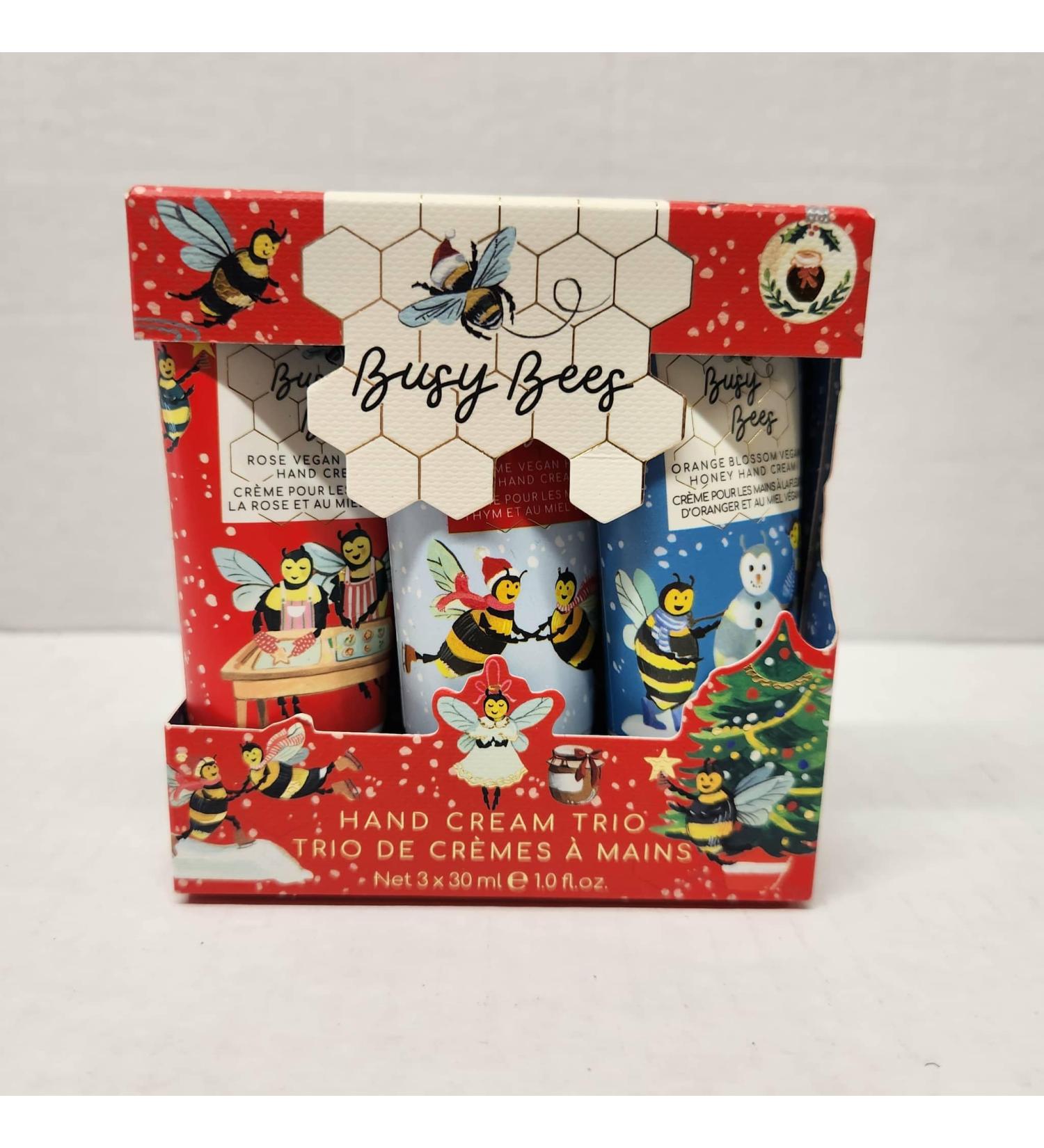 Heathcote & Ivory Busy Bees Winter Vegan Honey Hand Cream Trio Set