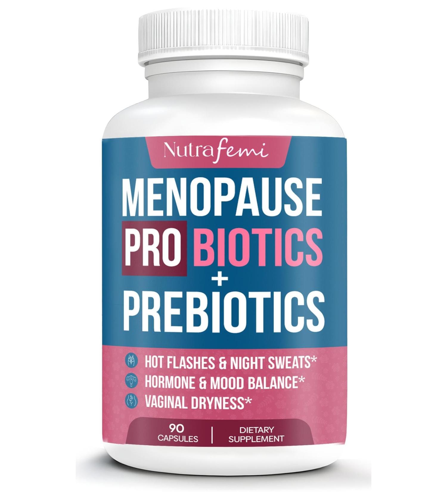 Menopause Supplements for Women - 40 Billion CFU Probiotics DIM Black Cohosh & Dong Quai for Hot Flashes Night Sweats & Hormone Balance - 30 Servings - Buy Online on GoSupps.com