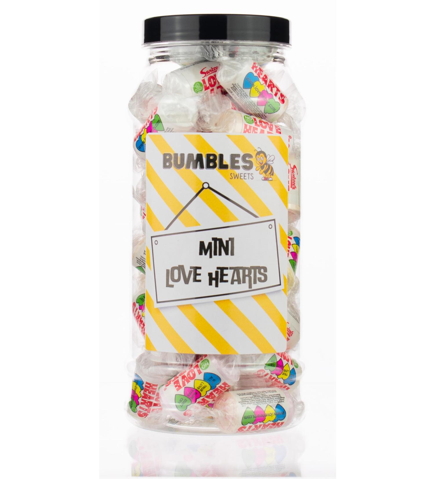 Love Heart Mini Rolls Sweets Gift Jar - Buy Online on GoSupps.com
