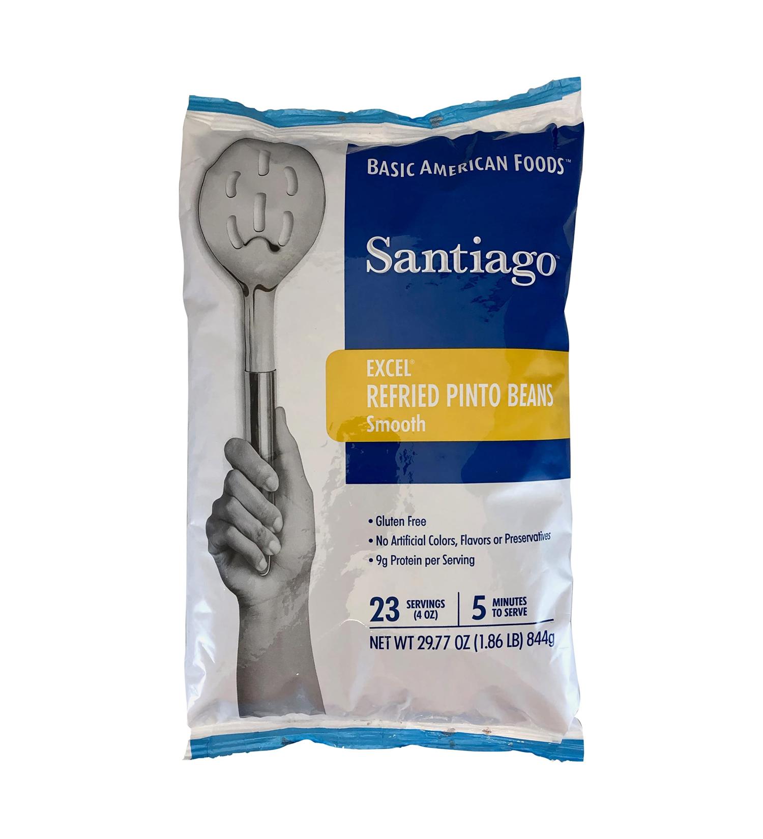 Santiago Traditional Refried Beans Mix - Dehydrated 1.86 lb Pouch - Buy Online on GoSupps.com