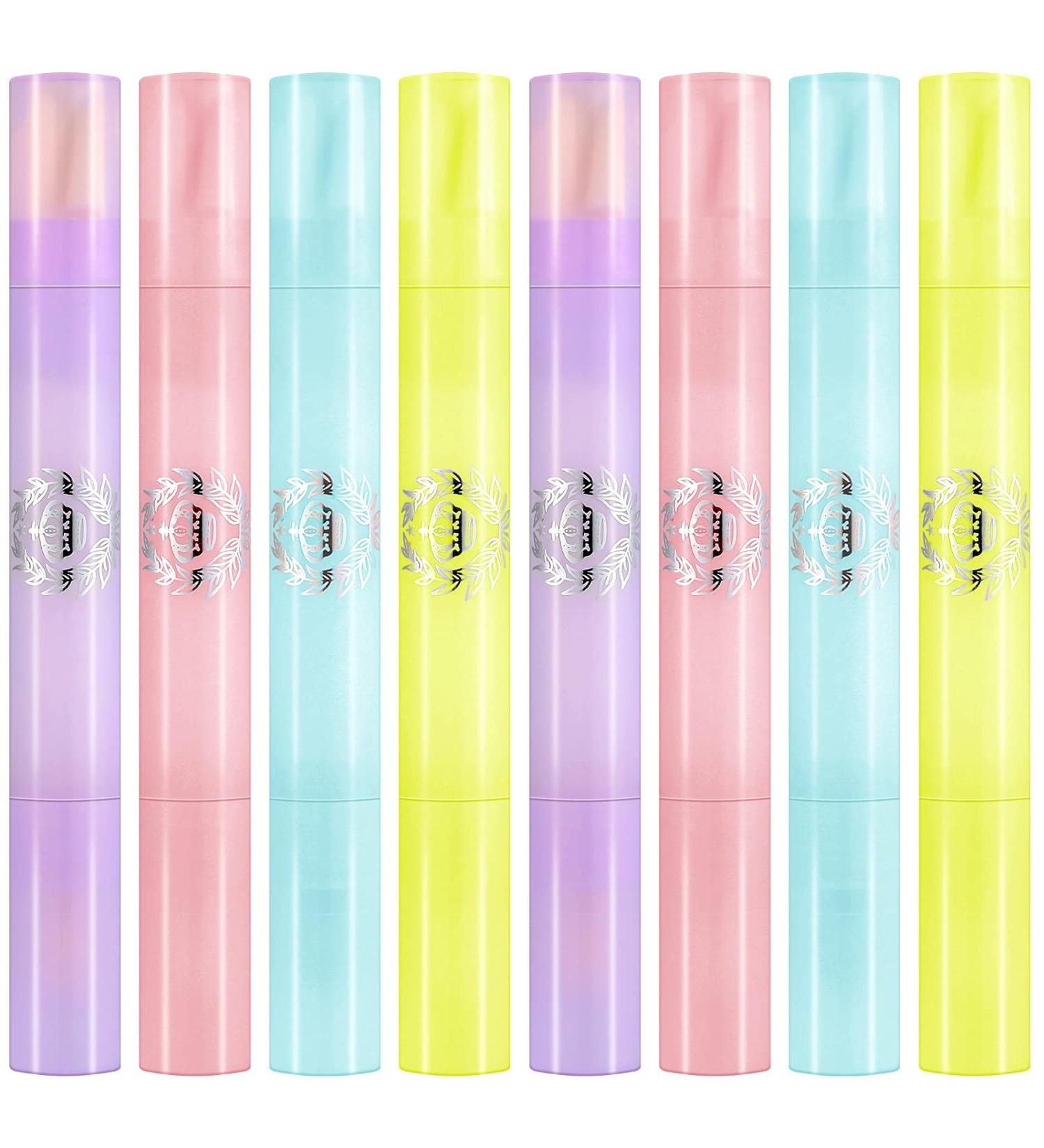 Nail Polish Corrector Pen Set for Salon-Worthy Nails - Green, Yellow, Pink, Purple | 8 Pieces Nail Polish Remover Pens for DIY Nail Design - Buy Online on GoSupps.com