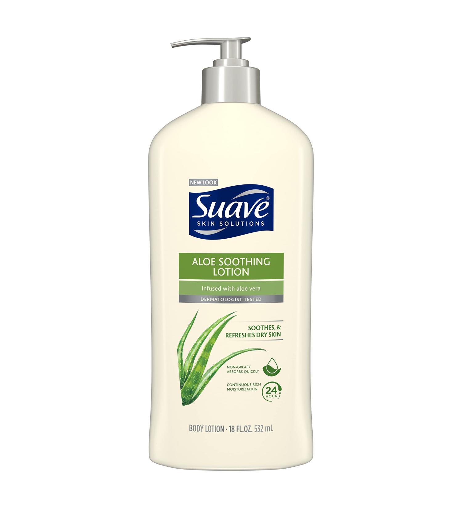 Suave Skin Solutions Soothing Body Lotion with Aloe - 18oz - Buy Online on GoSupps.com