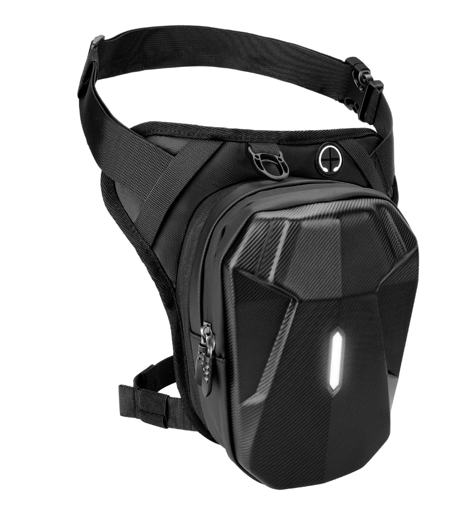 Iseyou Leg Bag for Men - Multifunctional Thigh Pocket for Hiking Camping Climbing Running & Sports - Removable Leg Belts - Black - Buy Online on GoSupps.com