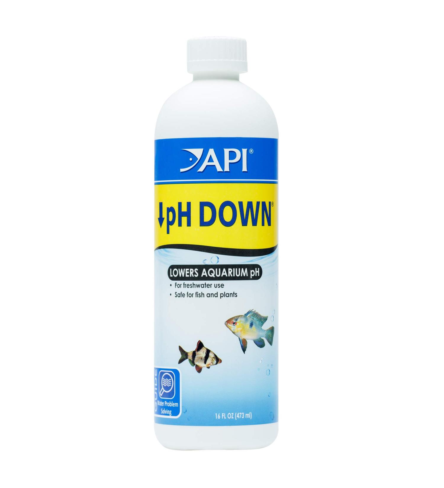API pH Down | Freshwater Aquarium Water pH Adjuster - 16 oz | Maintain Optimal pH for Fish Health | Test Weekly & Correct pH Levels - Buy Online on GoSupps.com