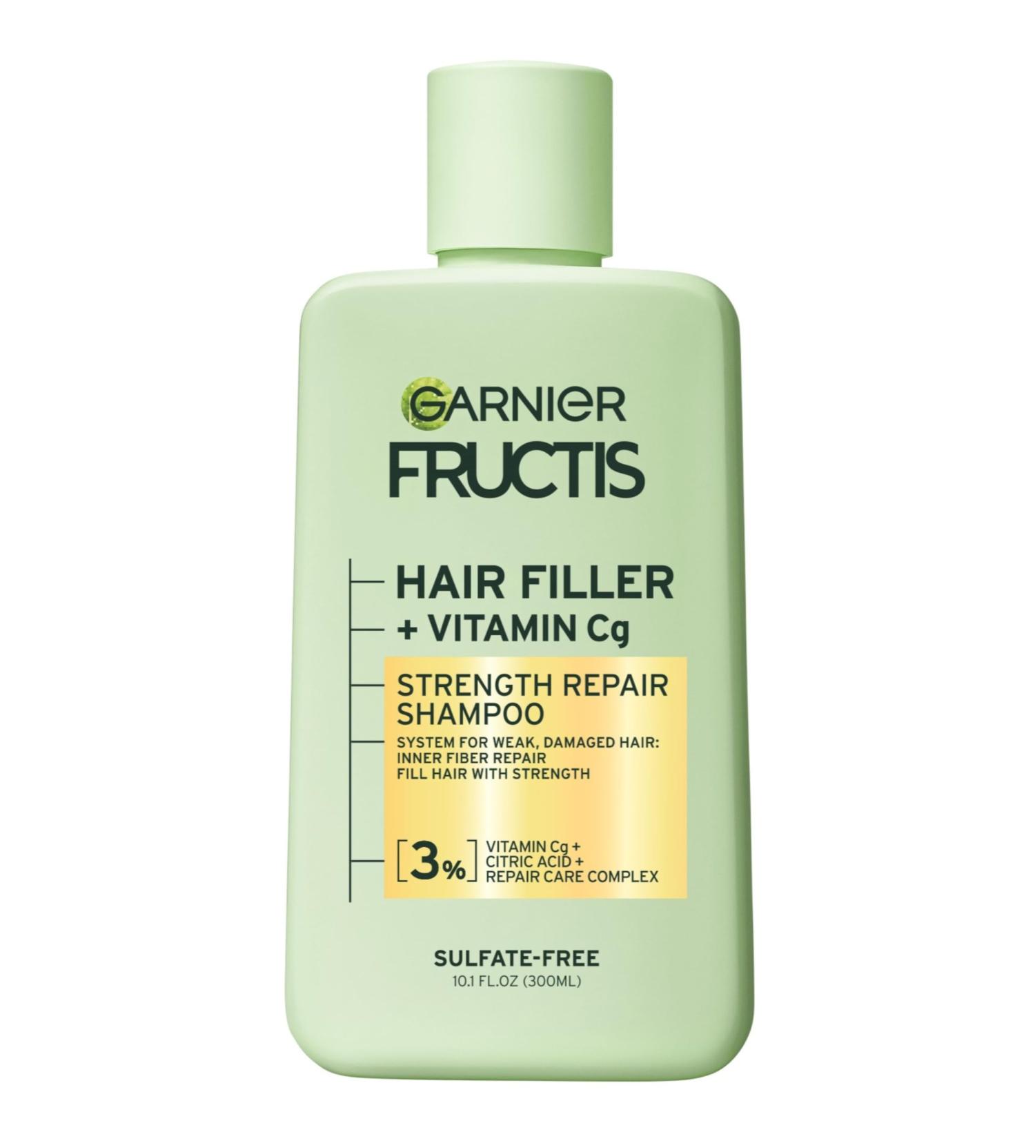 Garnier Fructis Hair Filler Strength Repair Shampoo - Sulfate Free Vitamin Cg for Weak & Damaged Hair 10.1 Fl Oz - Shop Internationally - Buy Online on GoSupps.com