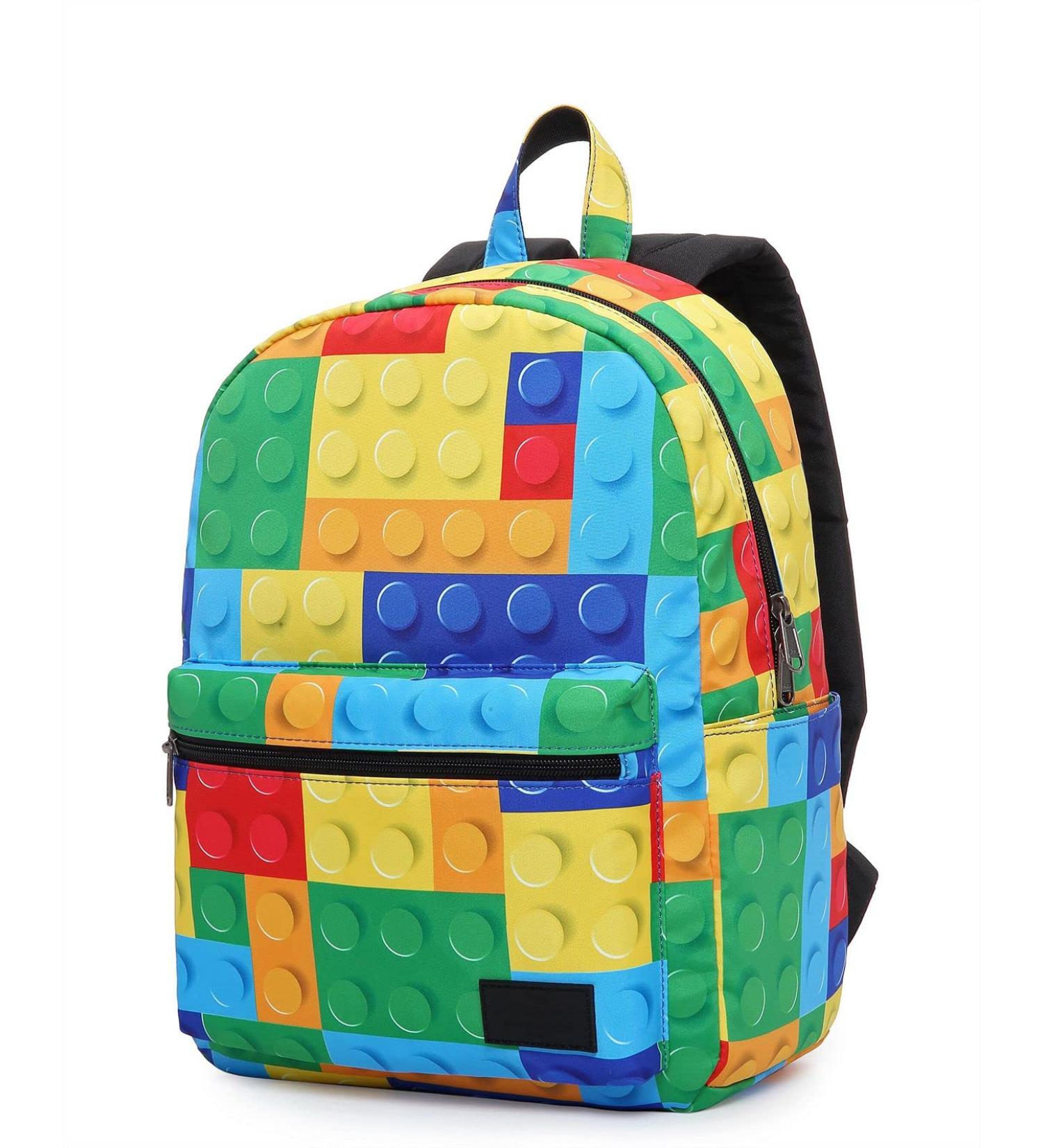 HotStyle TRENDYMAX Colorful Building Blocks Backpack - Two Sizes for School Girls, Boys & Preschool Kids - Buy Online on GoSupps.com