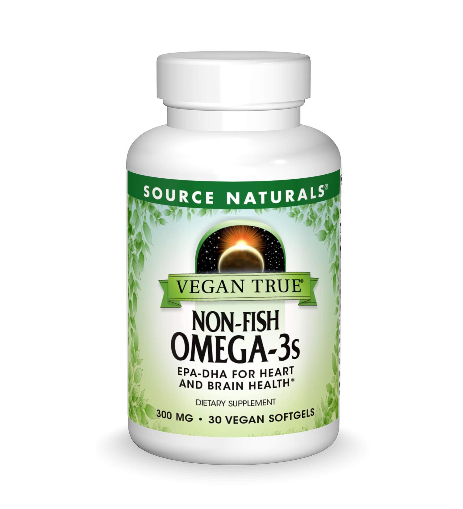 Vegan True Omega-3 Non-Fish 300mg | Source Naturals - 30 Softgels - Buy Online on GoSupps.com