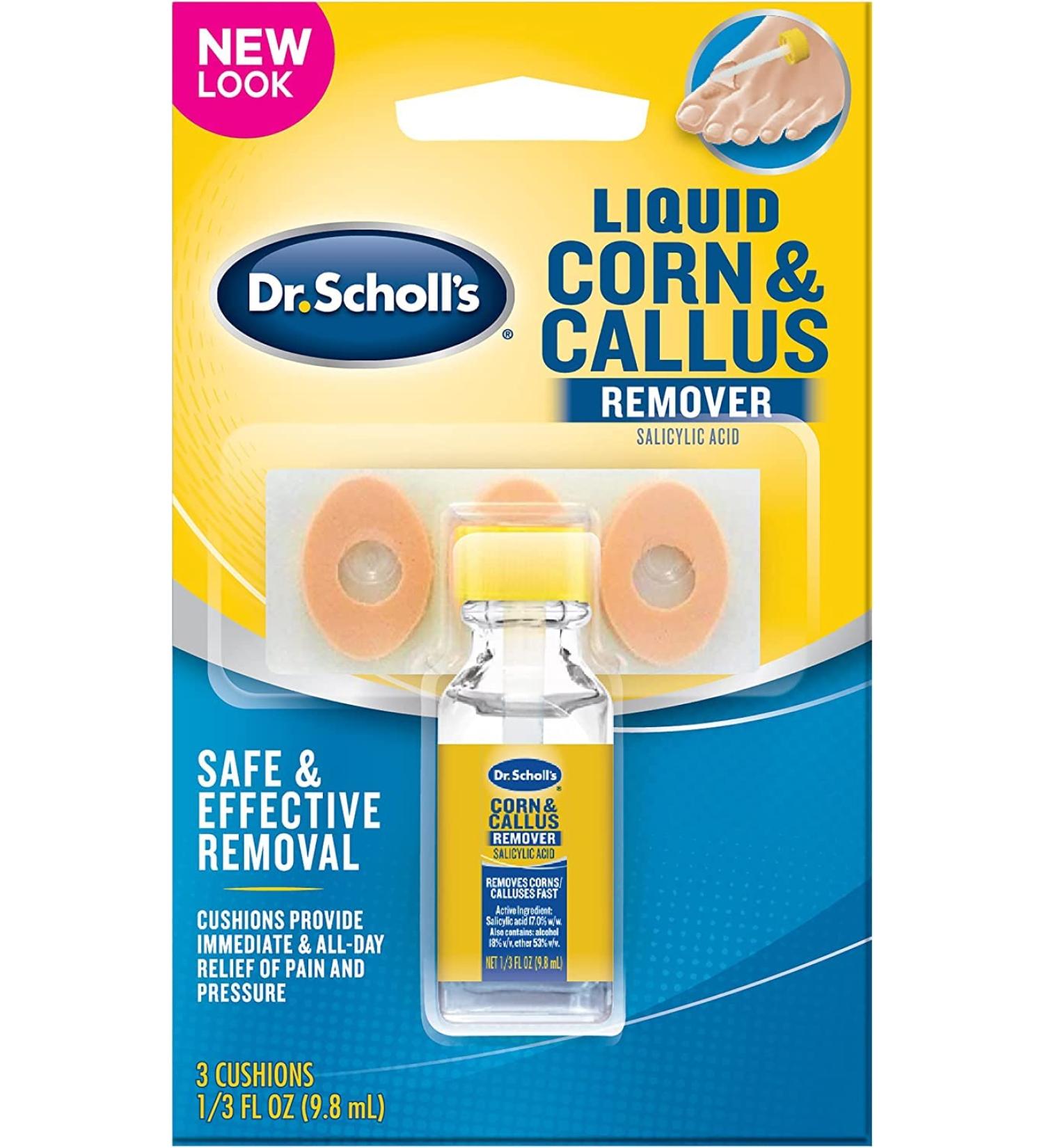Dr. Scholl's Corn/Callus Remover Liquid - 0.33 oz | Fast-Acting Formula - Buy Online on GoSupps.com