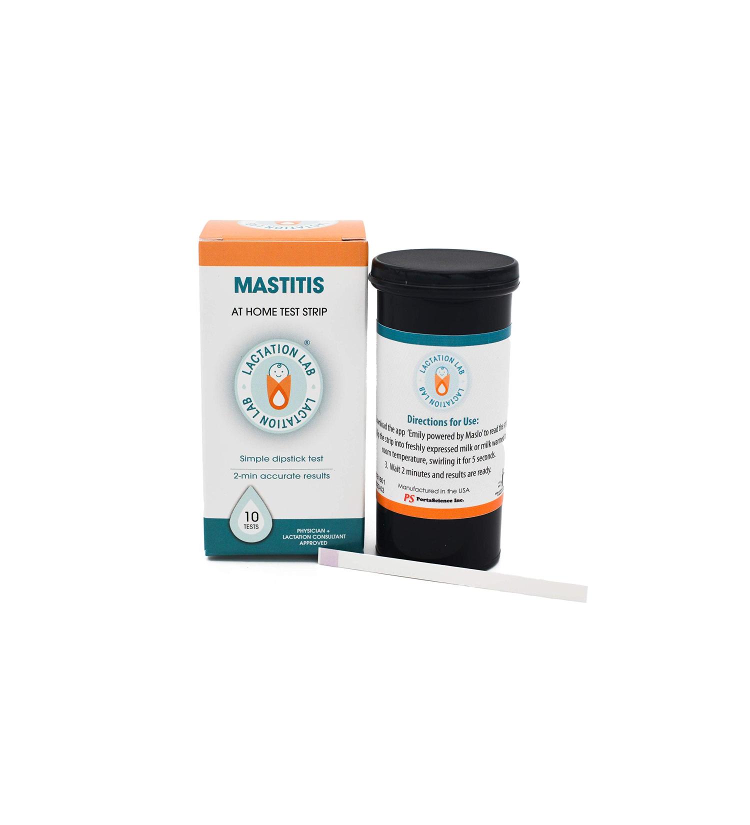 Lactation Lab Mastitis Test Strips. at-Home Test for Breastfeeding Moms. 10 Test Strips - Buy Online on GoSupps.com